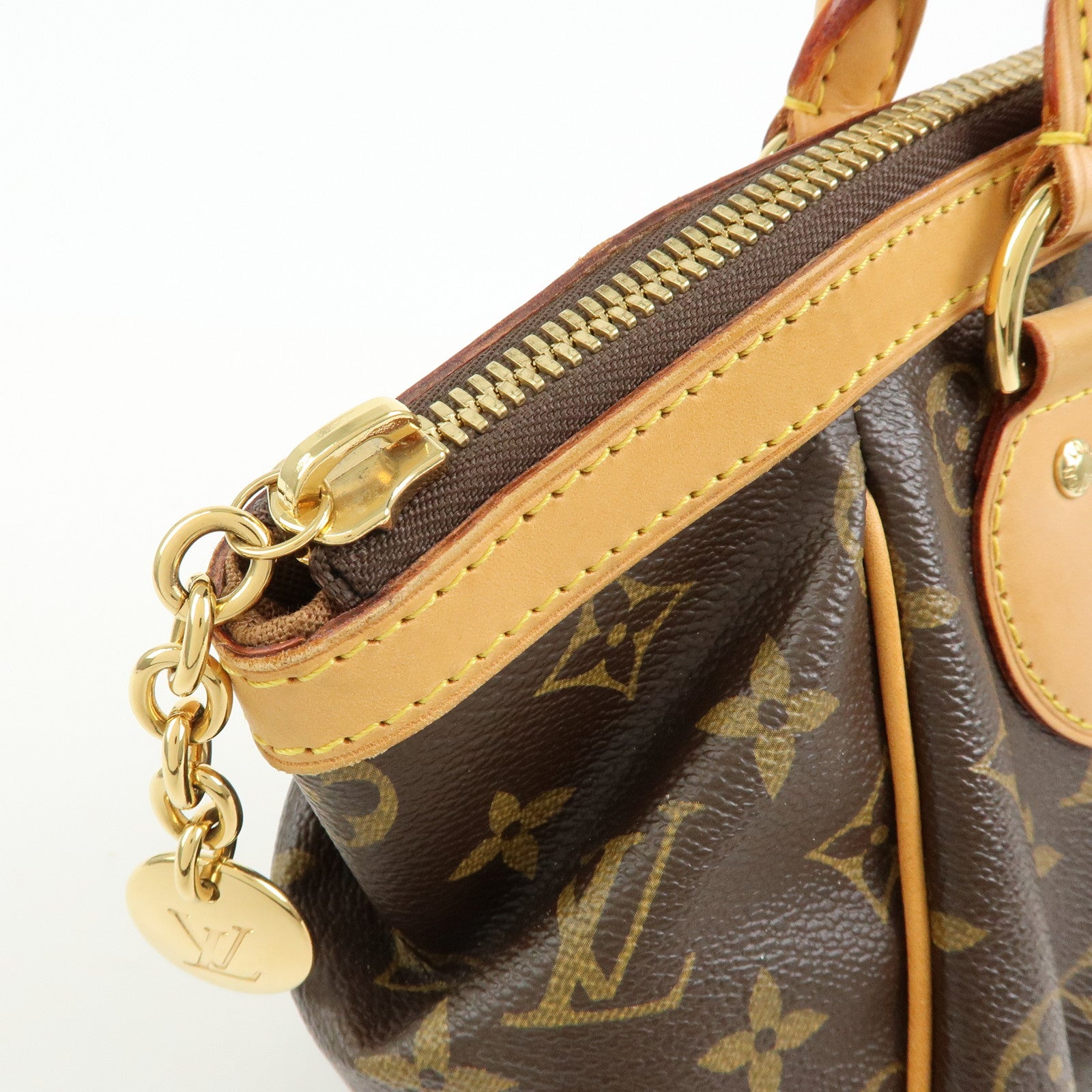 Louis Vuitton Monogram Tivoli PM Hand Bag Shoulder Bag Brown M40143