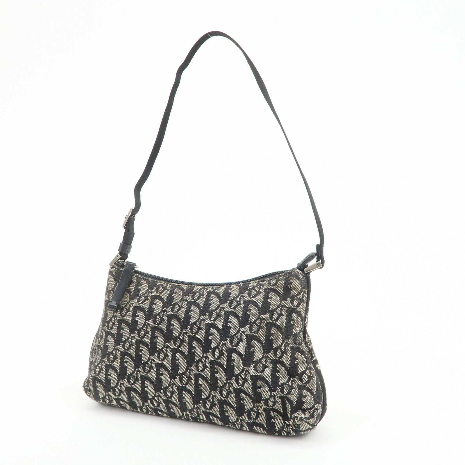 Christian Dior Trotter Jacquard Canvas Nylon Hand Bag Shoulder Bag