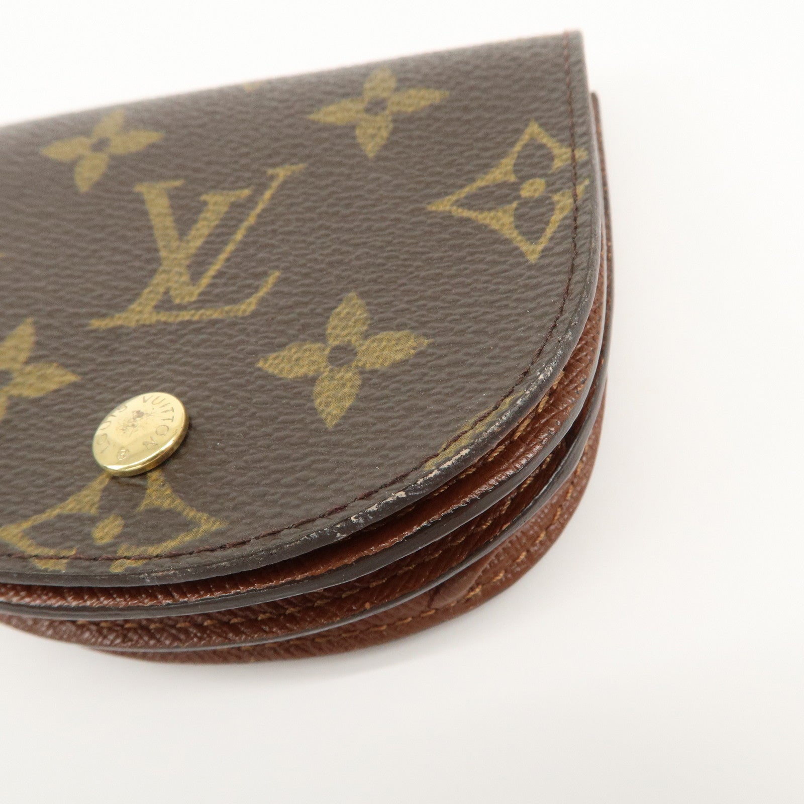 Louis Vuitton Monogram Porte Monnaie Gousset Coin Case M61970 Used