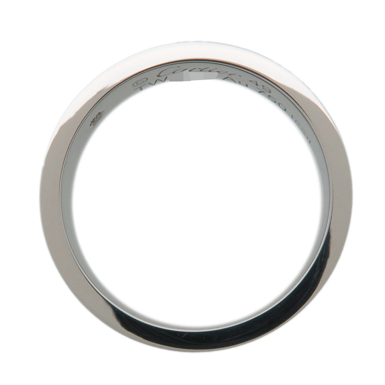 Cartier Mini Love 1P Diamond Ring #49 750WG White Gold US5 EU49