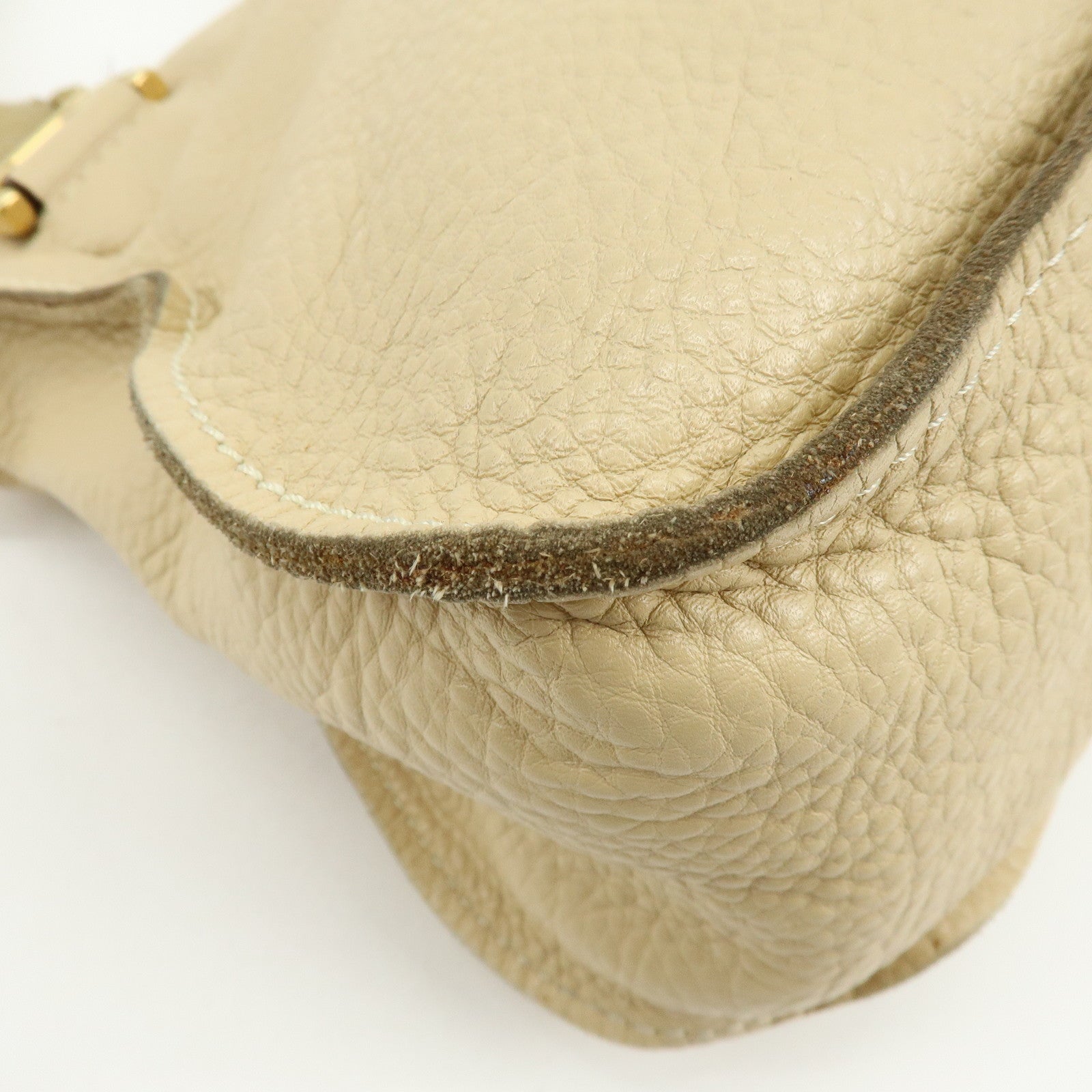 Chloe Mercy Leather Shoulder Bag Hand Bag Beige