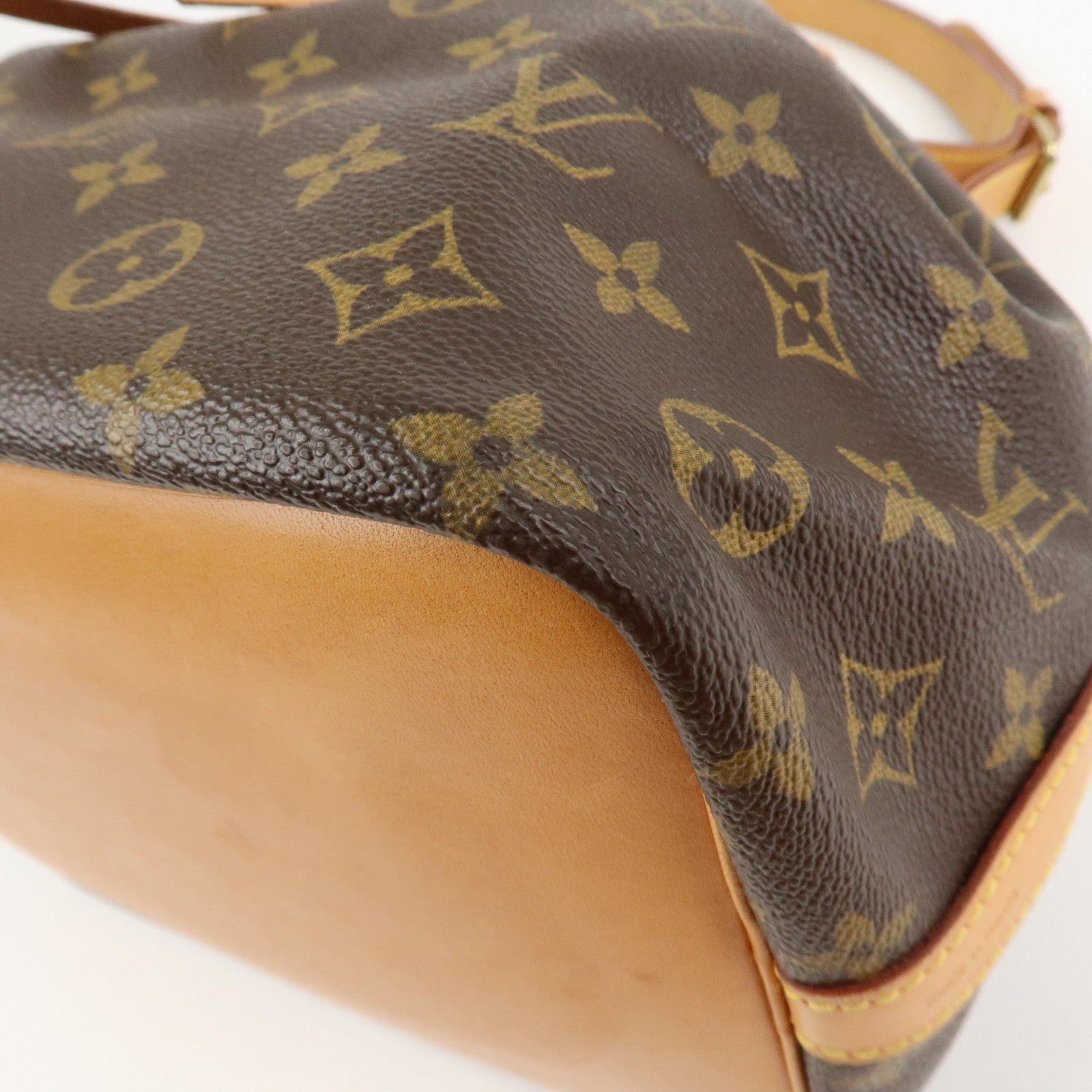 Louis Vuitton Monogram Petit Noe Shoulder Bag Brown M42226