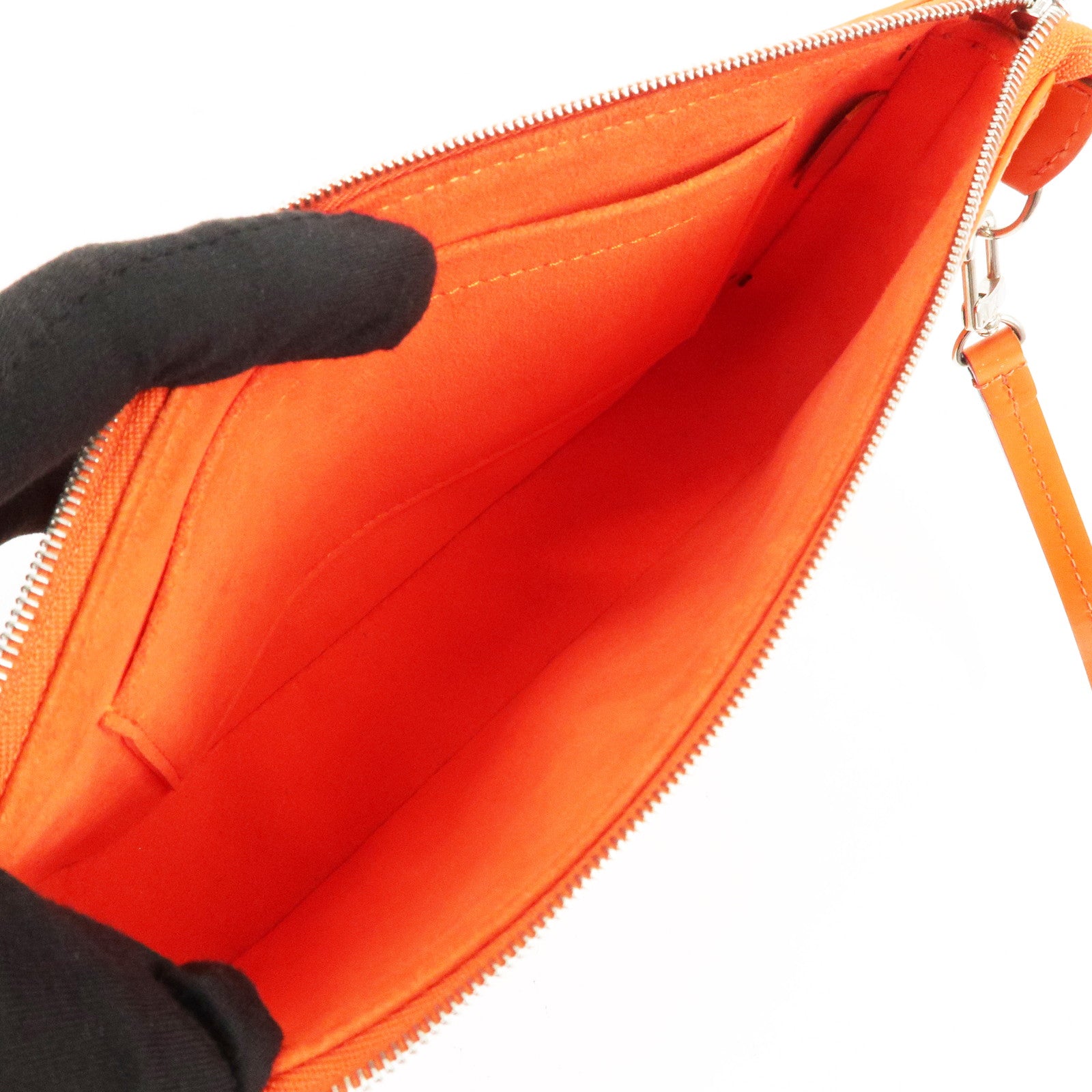 Louis Vuitton Epi Pochette Accessoires Pouch New Style Piment Orange M40778