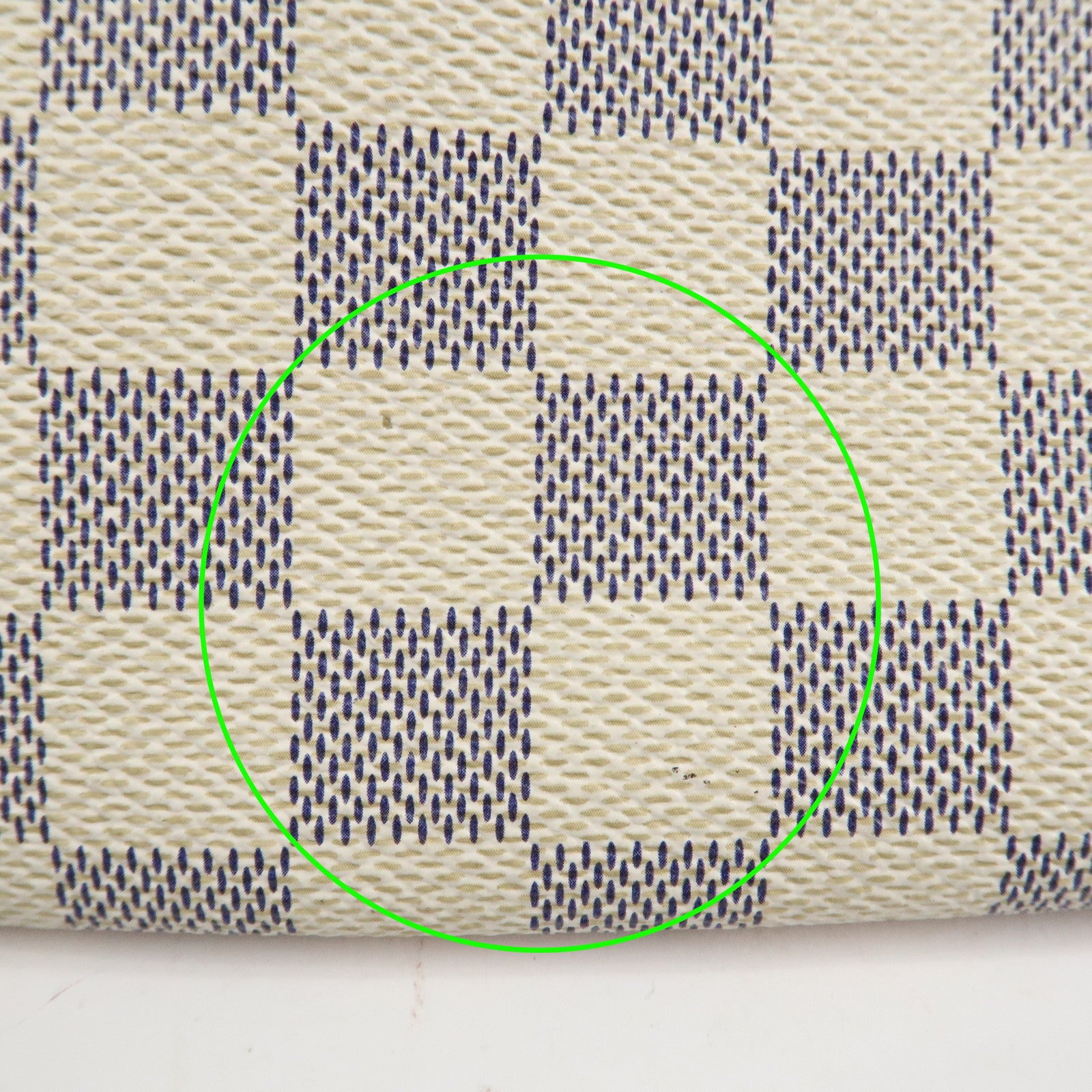 Louis Vuitton Damier Azur Pochette Milla MM Mini Pouch N60027 Used