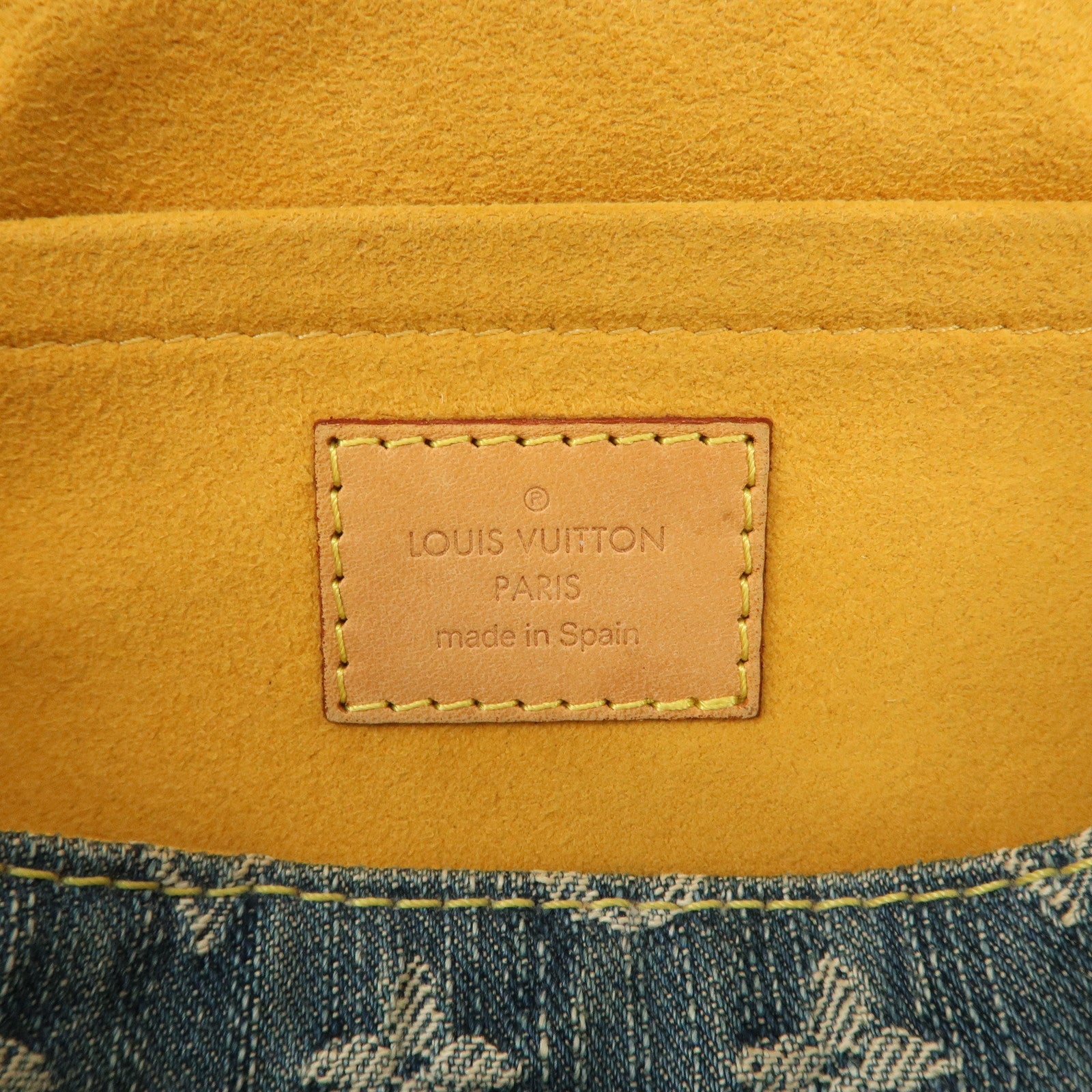 Louis Vuitton Monogram Denim Mini Pleaty Shoulder Bag M95050