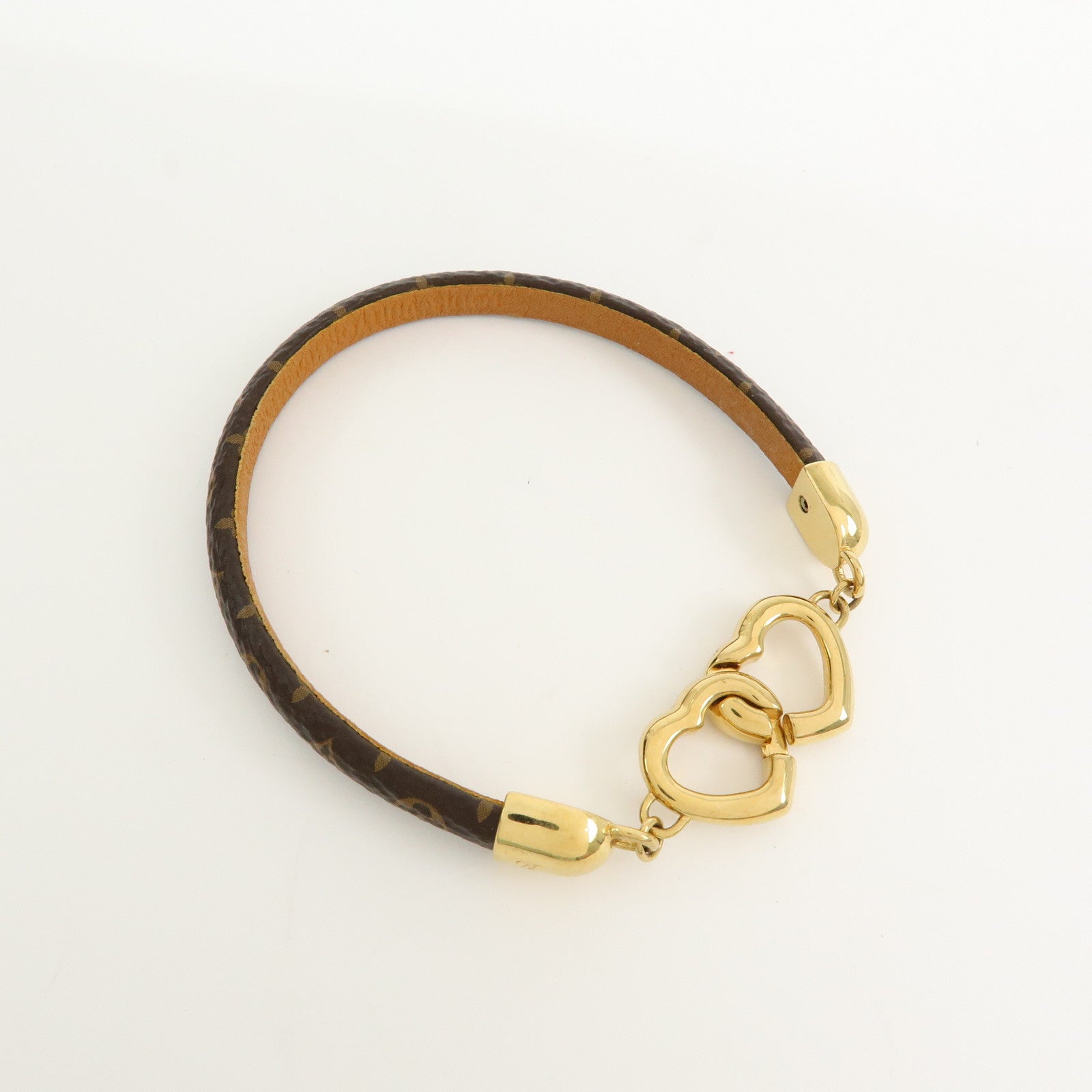 Louis Vuitton Monogram Say Yes Canvas Bracelet #19 Brown M6758