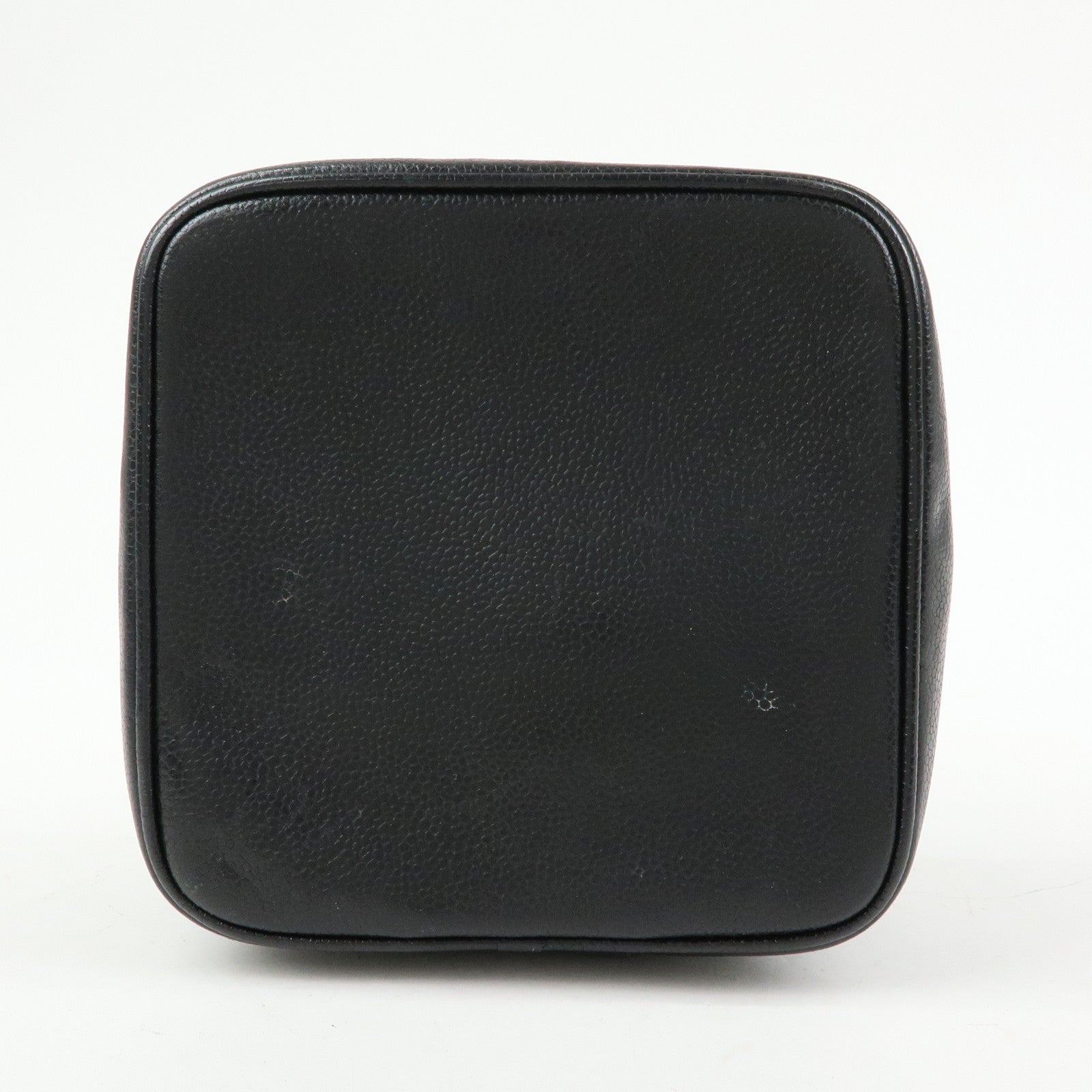 CHANEL COCO Mark Caviarskin Hand Bag Vanity Case Black A01997