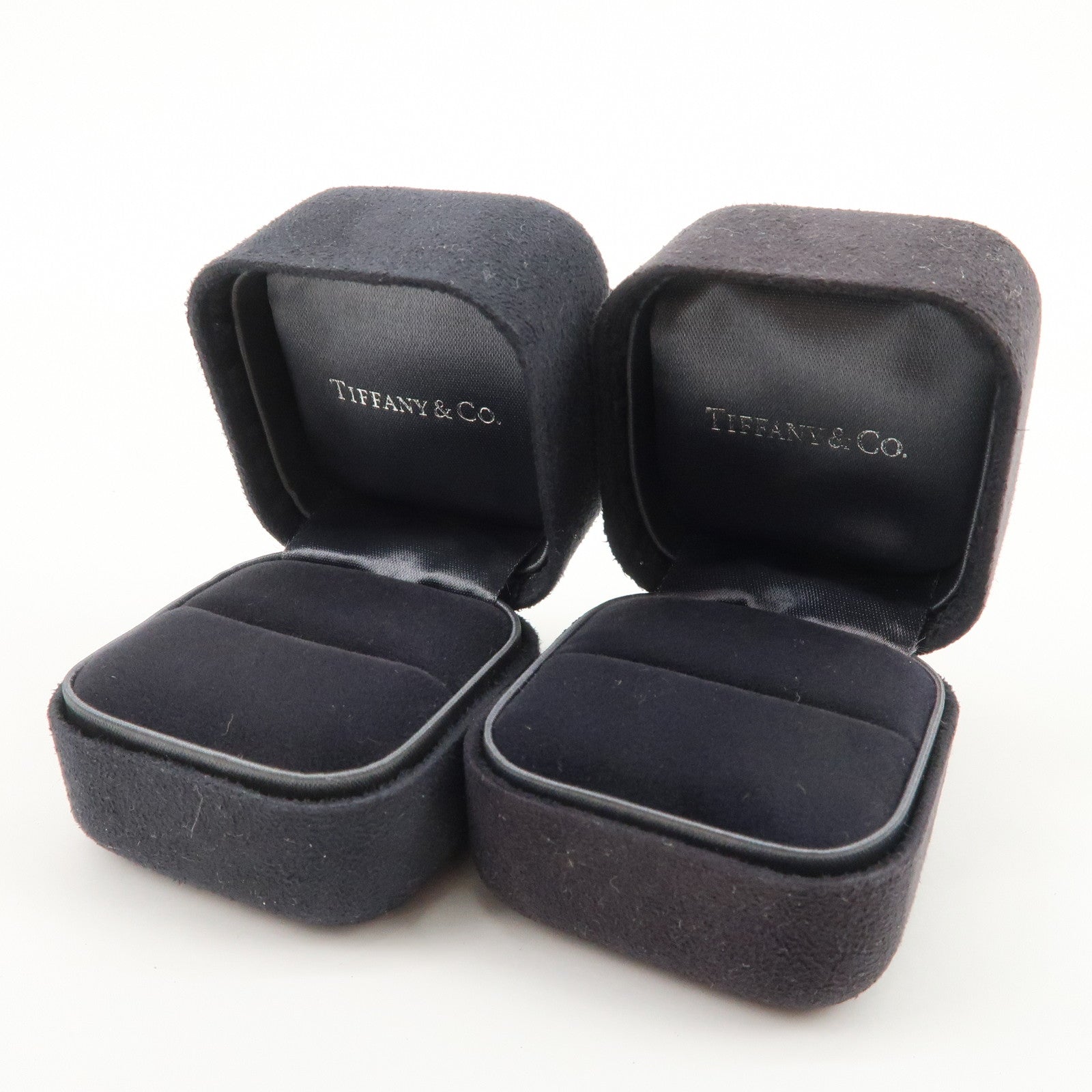 Tiffany & Co Set of 7 Jewelry Boxes Black