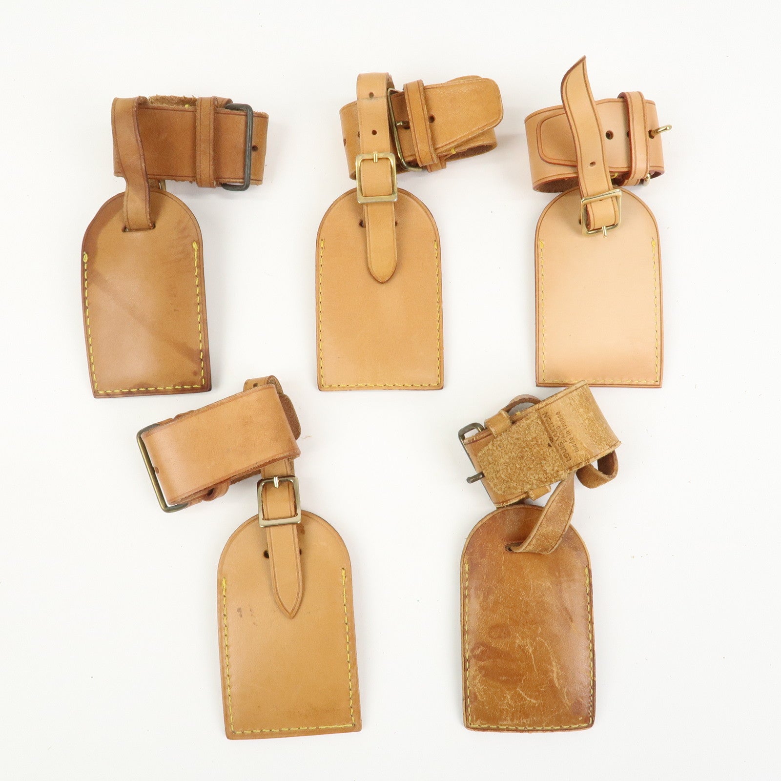 Louis Vuitton Set Of 20 Leather Name Tag & Poignet