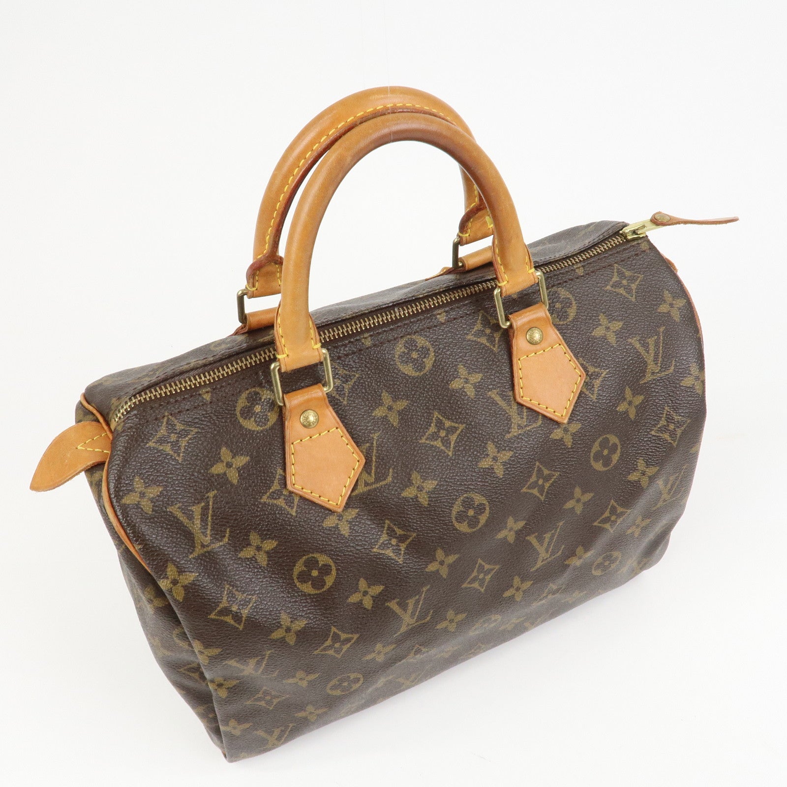 Louis Vuitton Monogram Speedy 30 Boston Bag Hand Bag Brown M41526