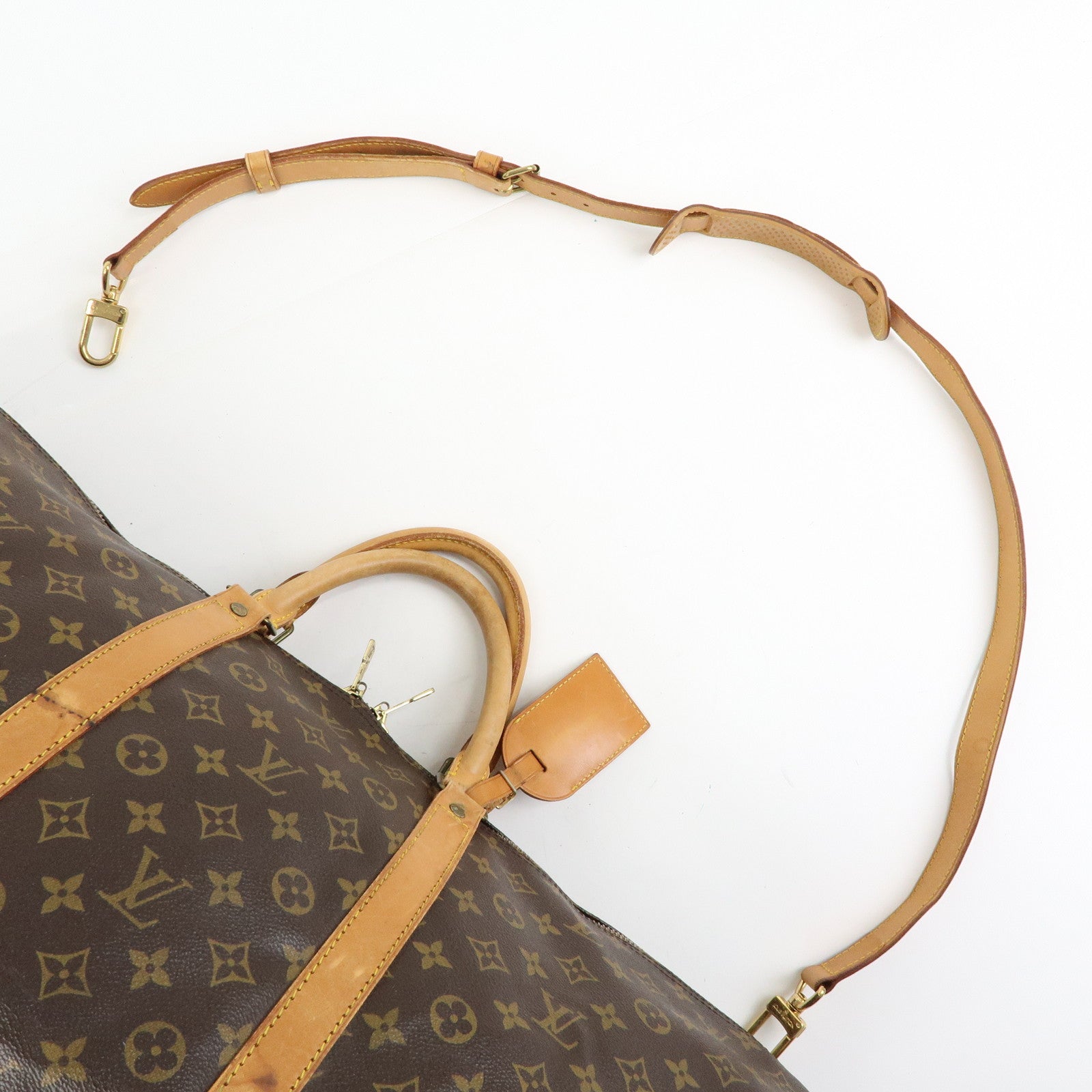 Louis Vuitton Monogram Keep All Bandouliere 60 Boston Bag M41412