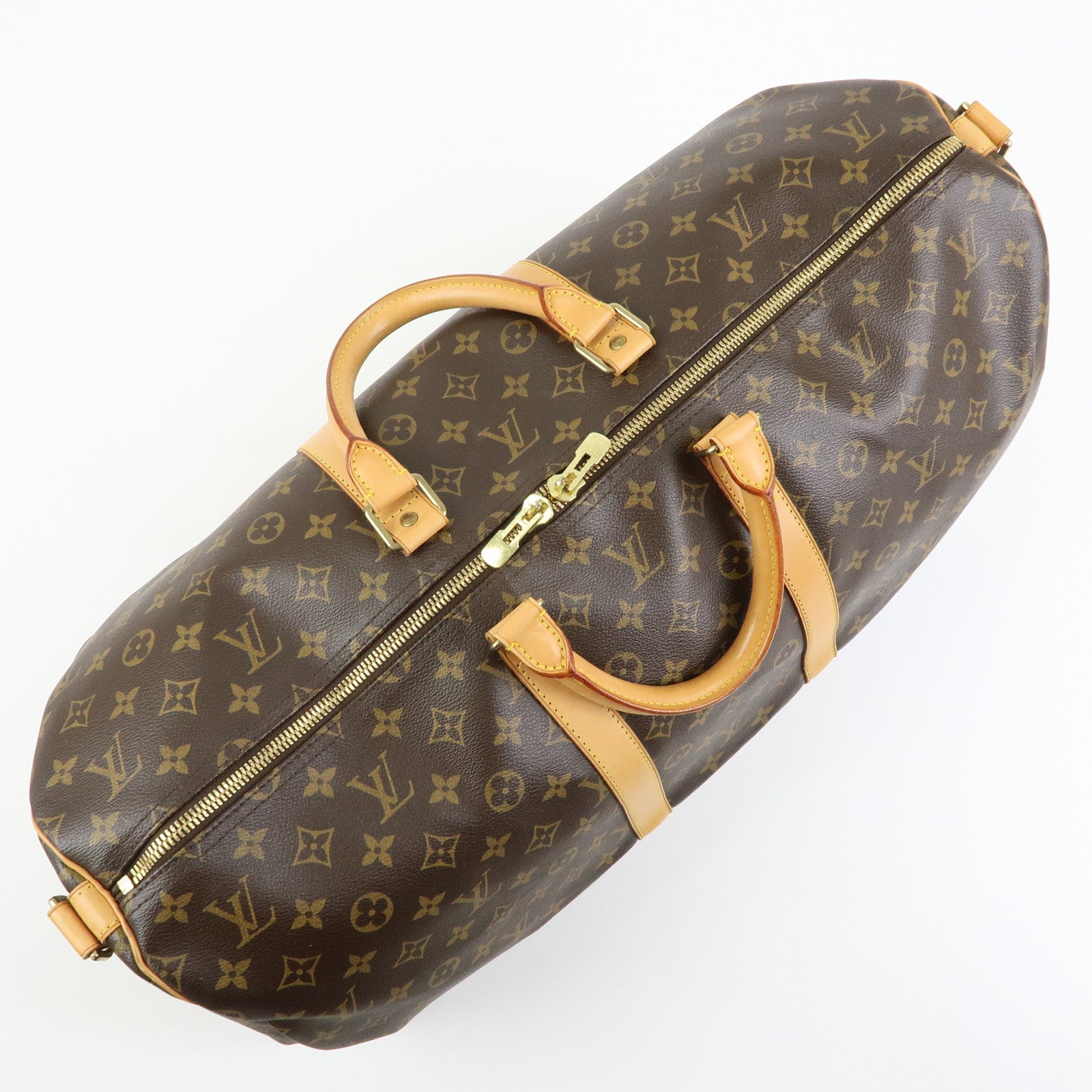 Louis Vuitton Monogram Keep All Bandouliere 55 Boston Bag M41414