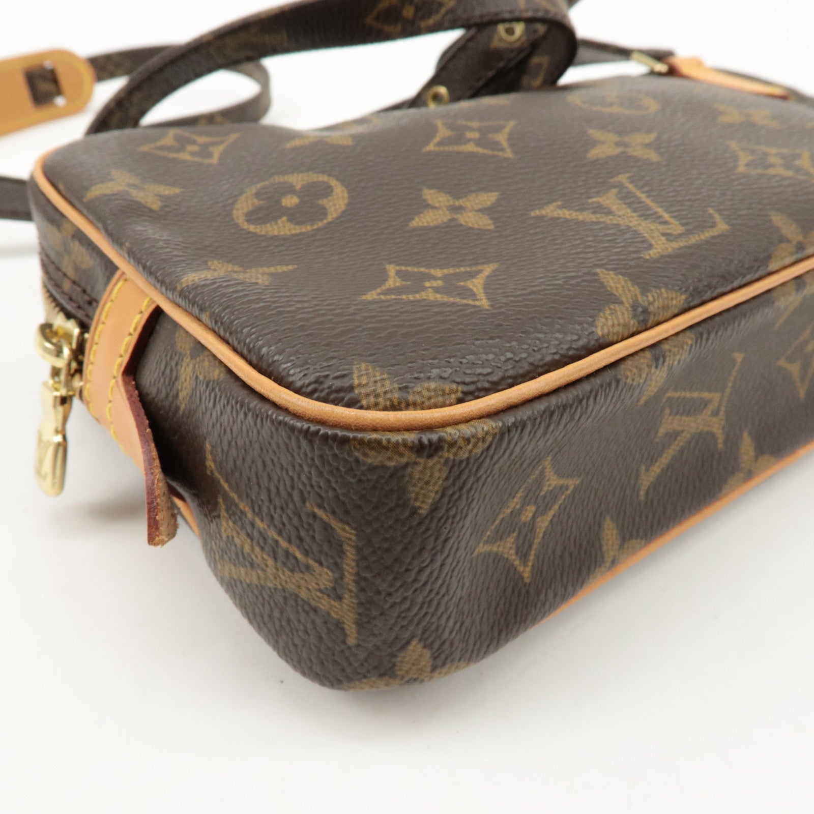 Louis Vuitton Monogram Pochette Marly Bandouliere Bag Brown M51828 Used