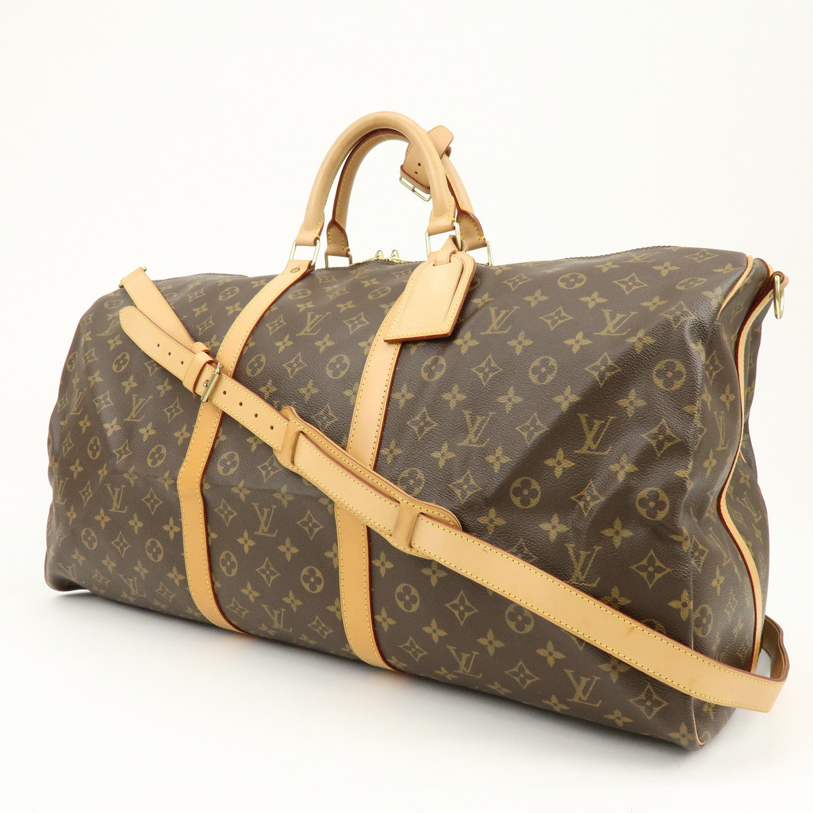 Louis Vuitton Monogram Keep All Bandouliere 60 Boston Bag M41412