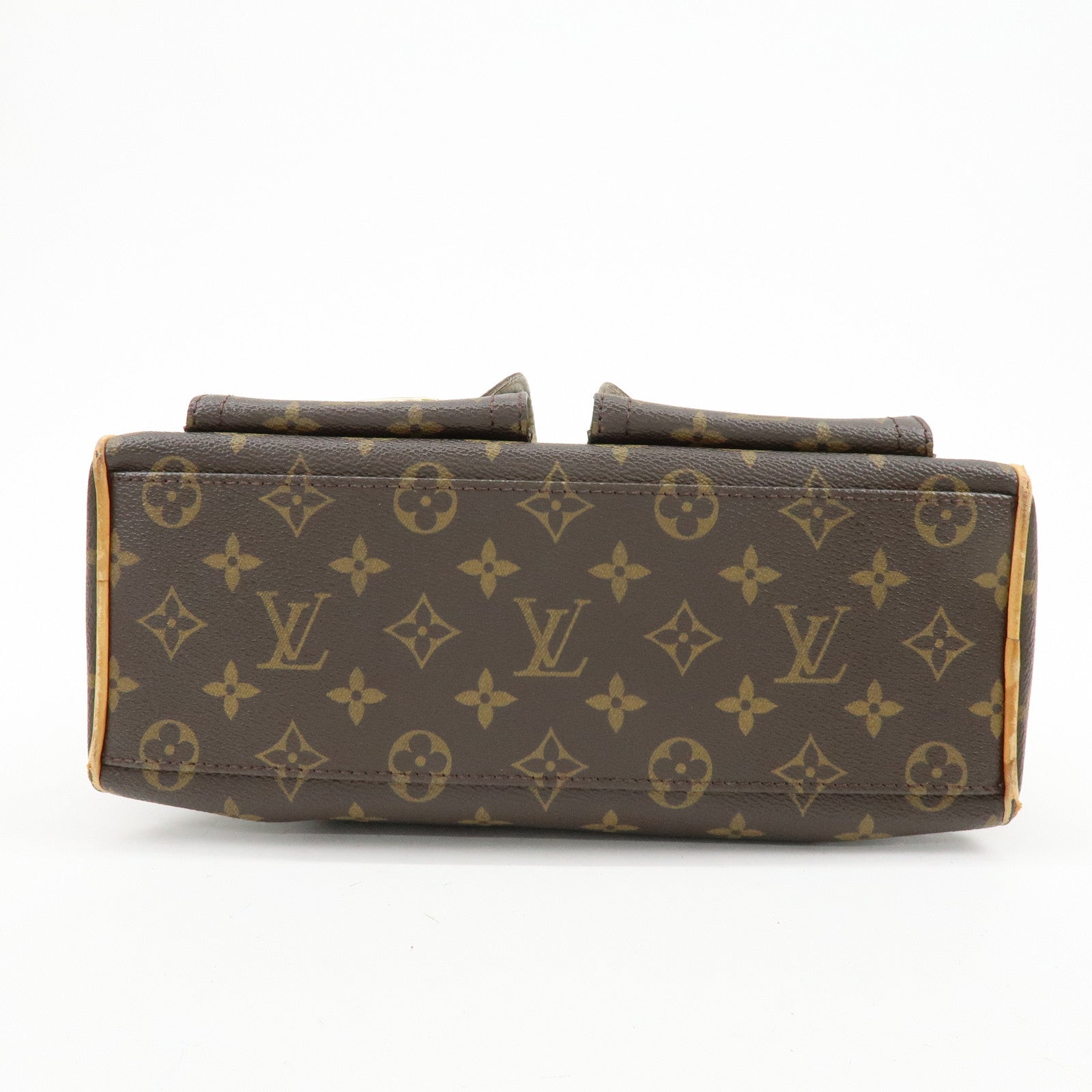 Louis Vuitton Monogram Manhattan PM Hand Bag Brown M40026