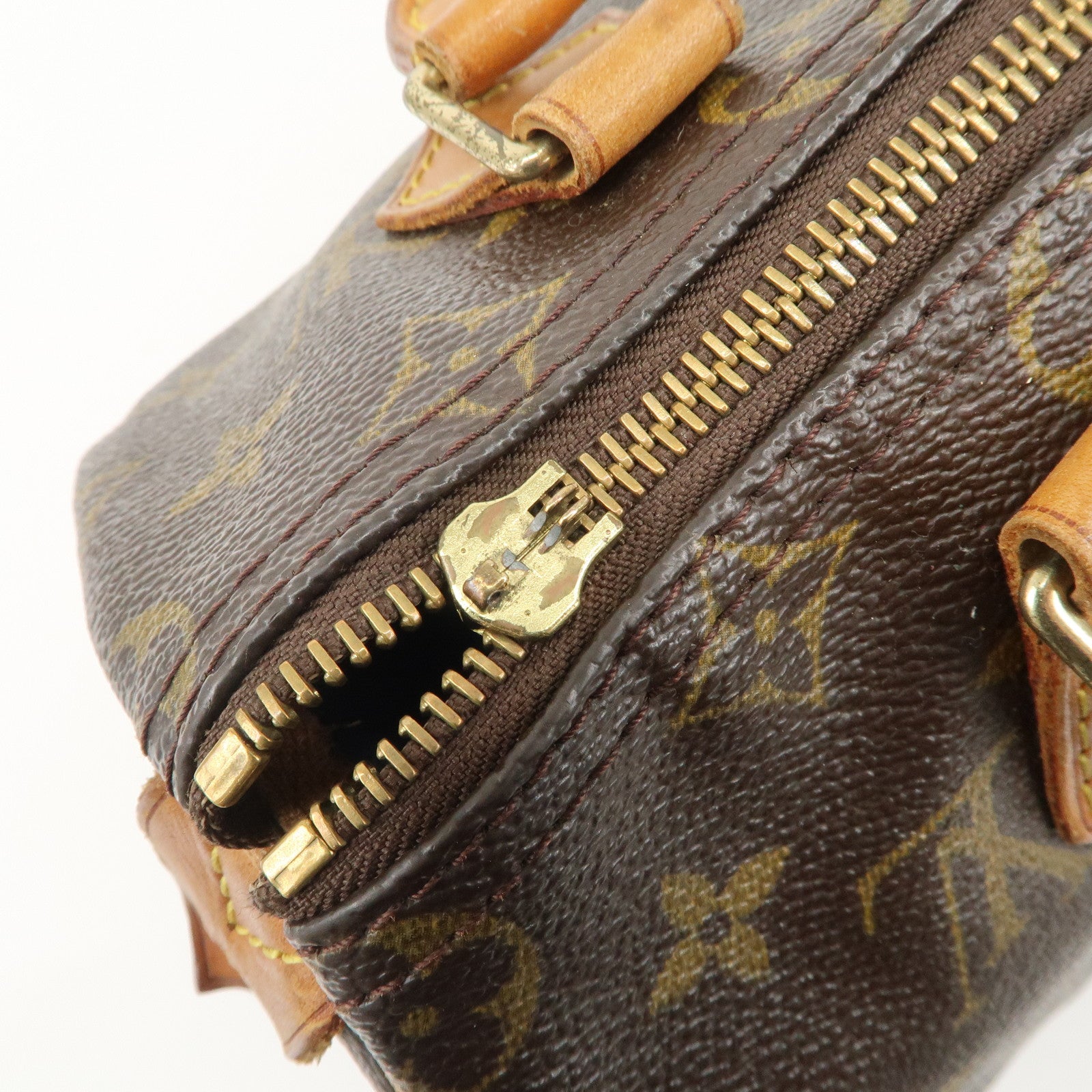 Louis Vuitton Monogram Speedy 25 Hand Bag Boston Bag Brown M41528 Used