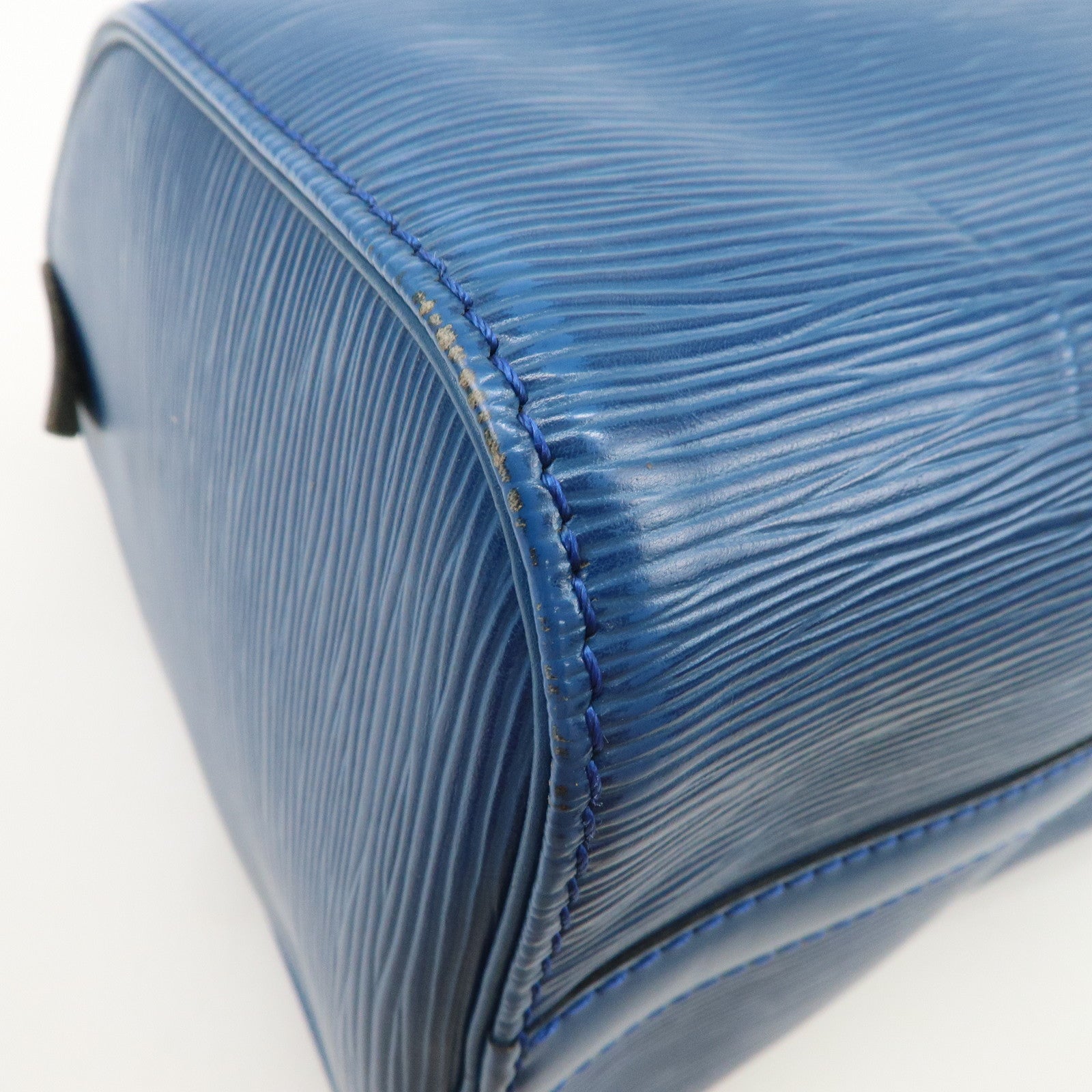 Louis Vuitton Epi Speedy 25 Hand Bag Boston Bag Blue M43015
