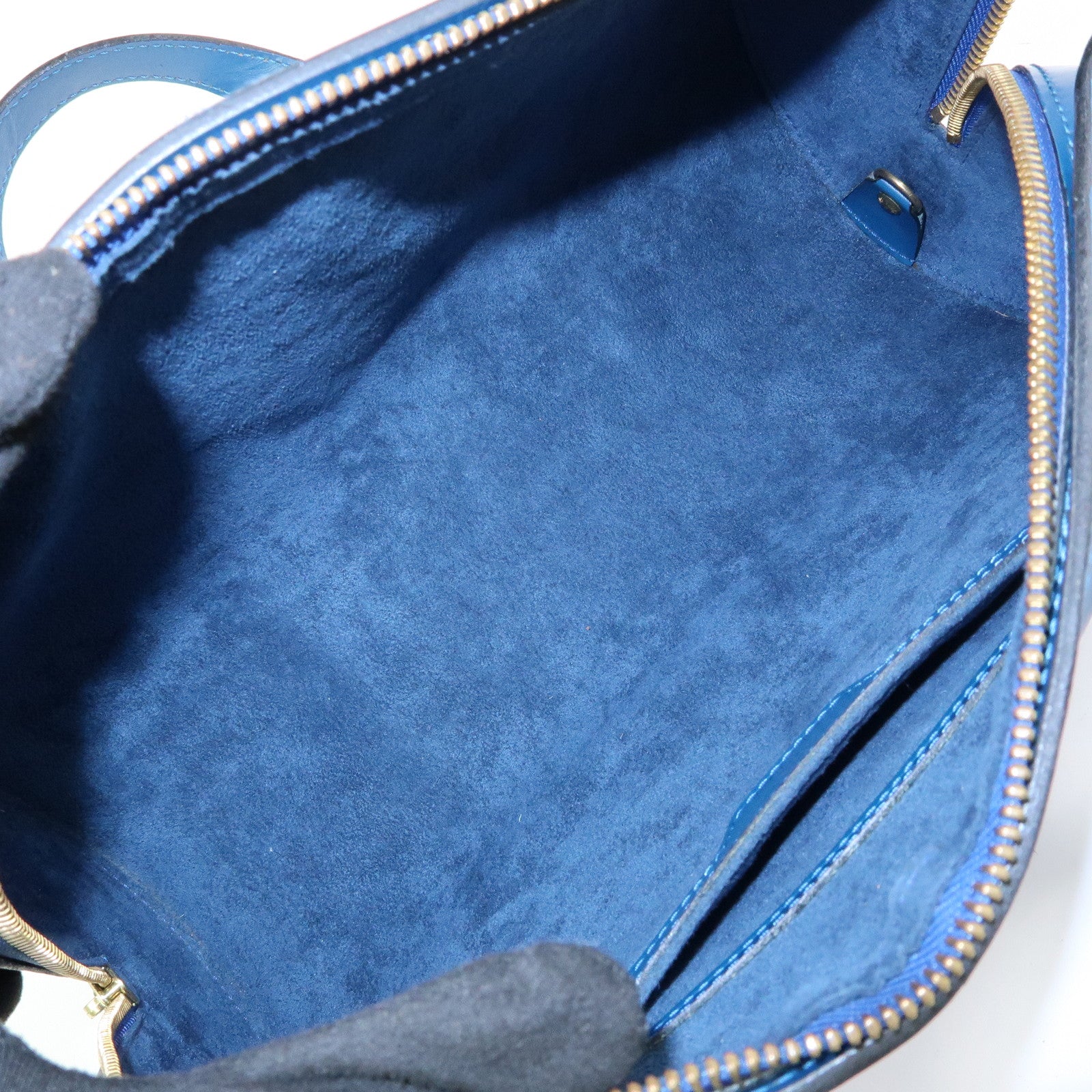 Louis Vuitton Epi Soufflot Shoulder Bag Hand Bag Toledo Blue M52225