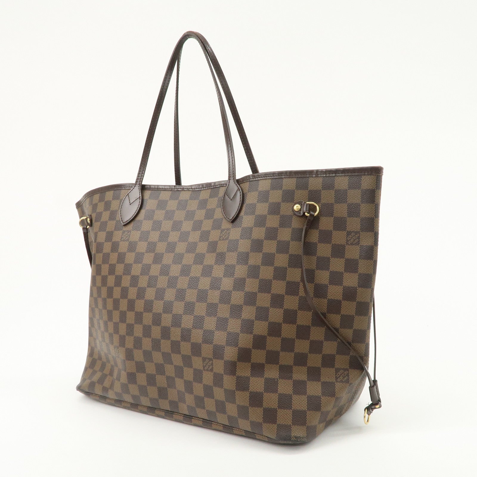 Louis Vuitton Damier Ebene Neverfull GM Tote Bag Shoulder Bag Brown N51106