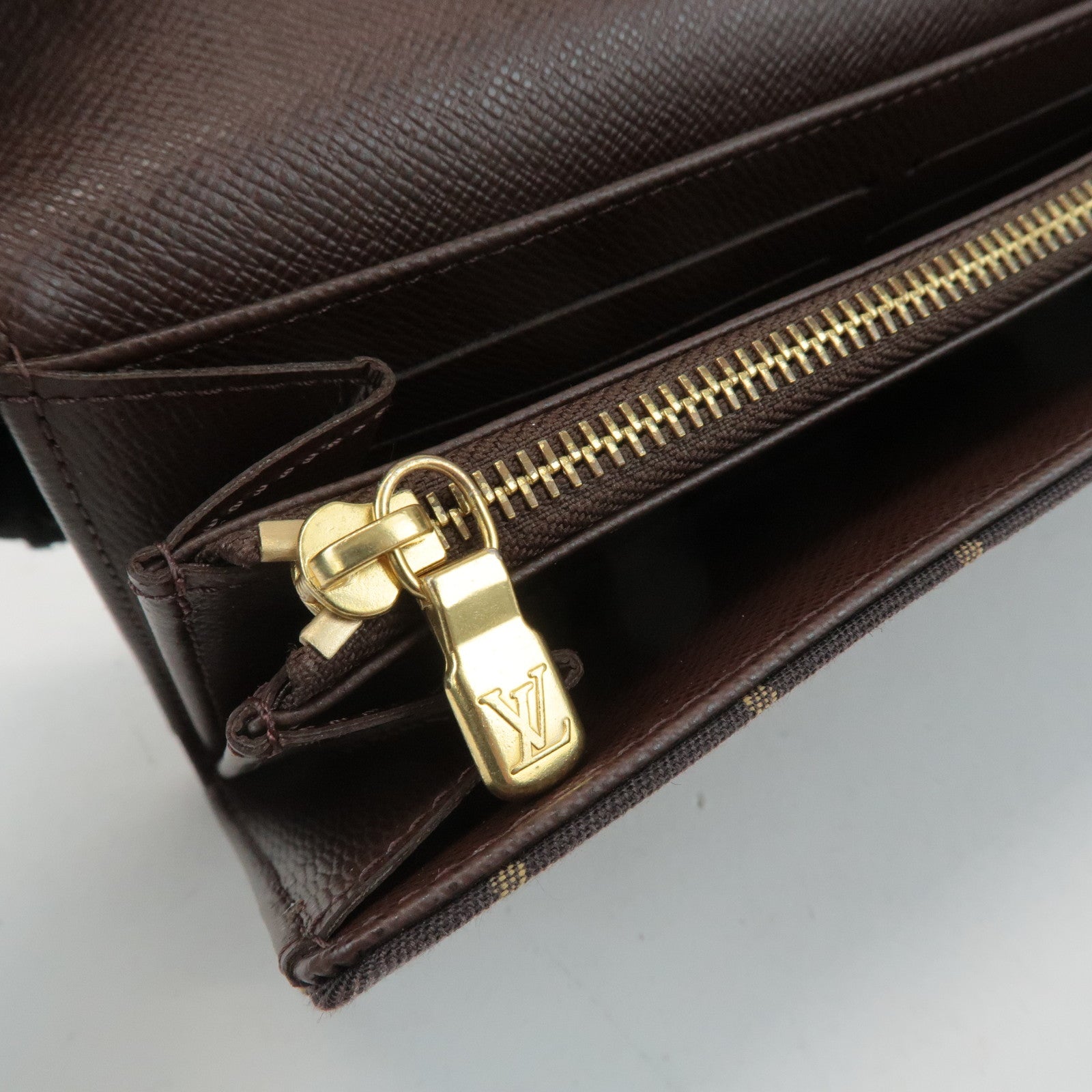 Louis Vuitton Monogram Mini Lin Portefeuille Sarah Long Wallet M95234 Used