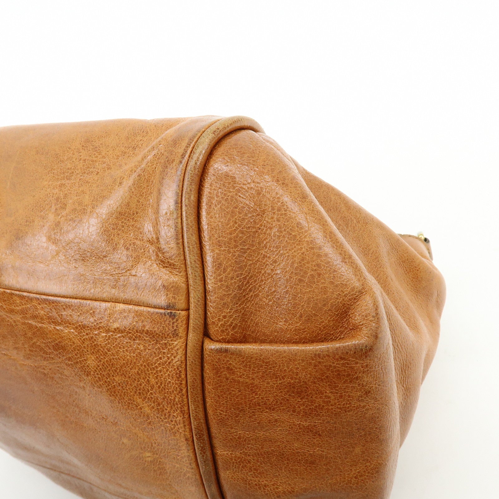 Chloe Ethel Leather 2Way Bag Shoulder Bag Hand Bag Brown