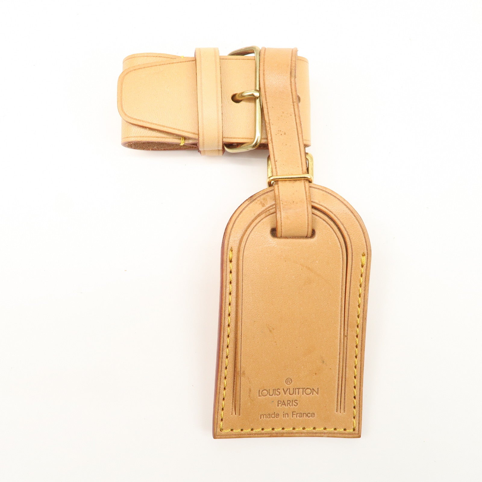 Louis Vuitton Set of 15 Nume Leather Name Tag & Poignet Natural Used