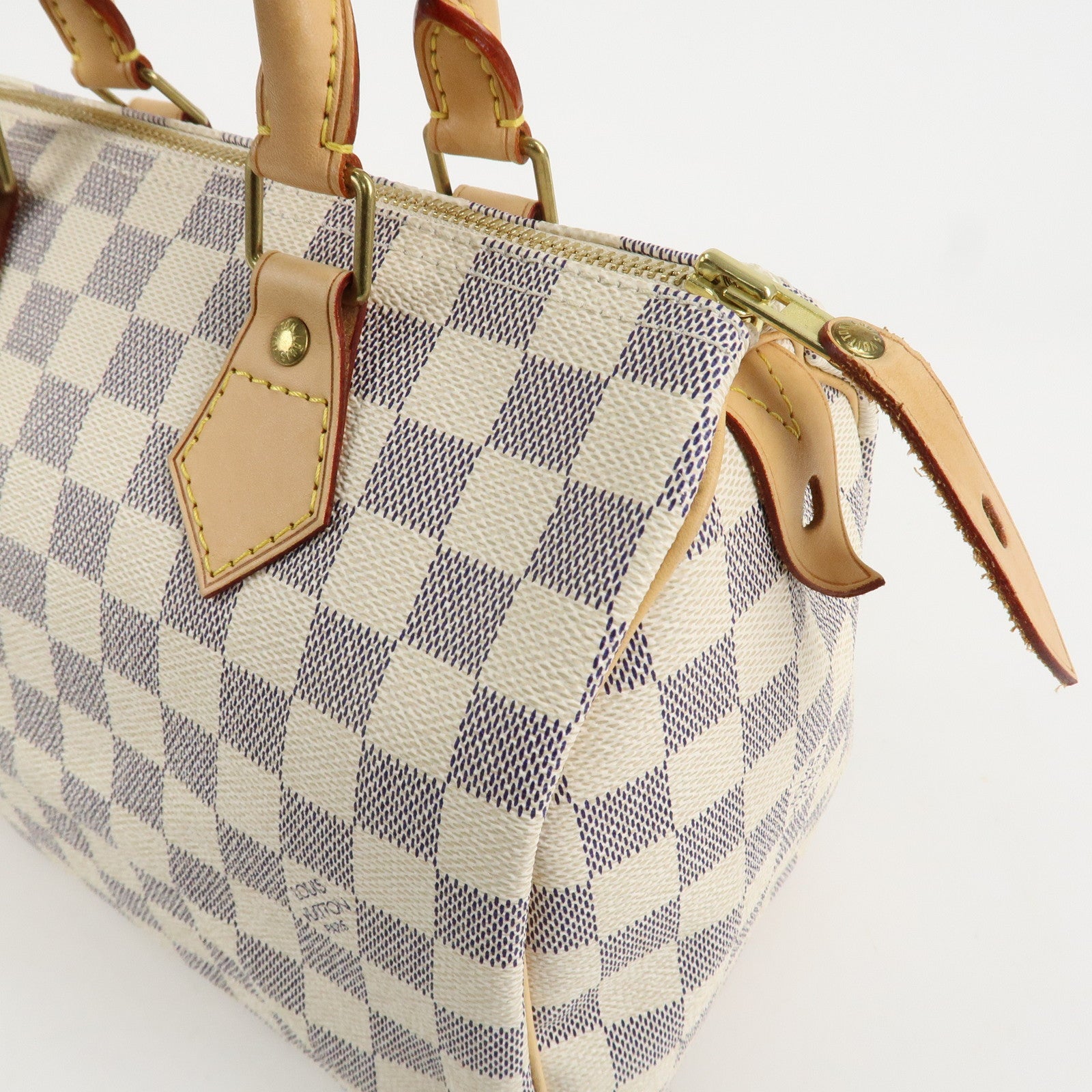 Louis Vuitton Damier Azur Speedy 25 Boston Bag Hand Bag N41534 Used
