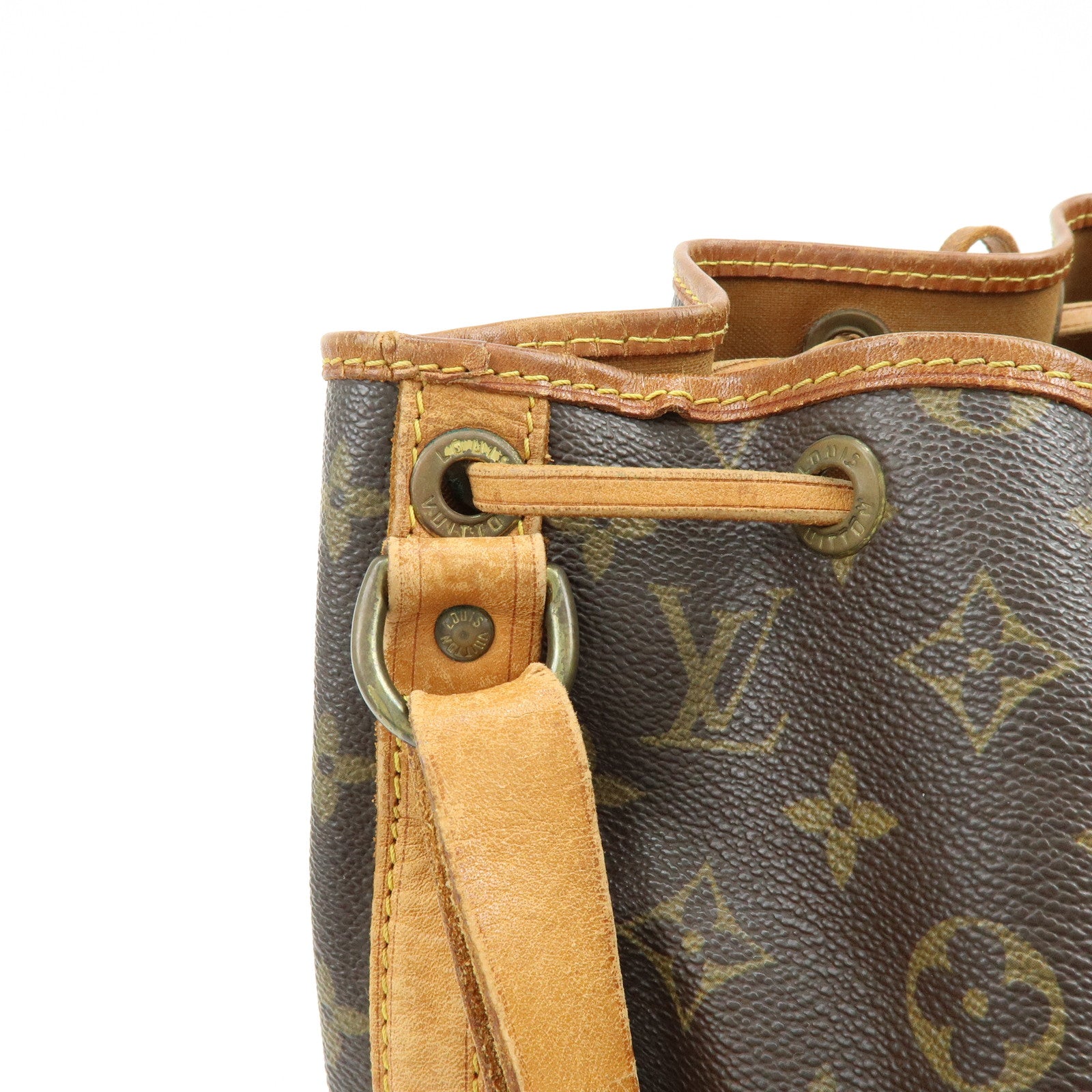 Louis Vuitton Monogram Petit Noe Shoulder Bag Brown M42226