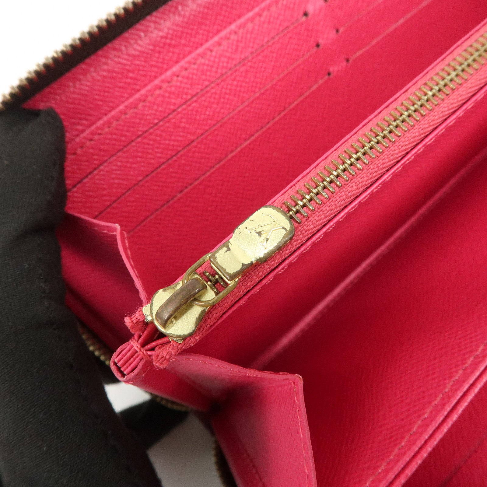 Louis Vuitton Monogram Canvas Bay Zippy Long Wallet Brown M41905 Used