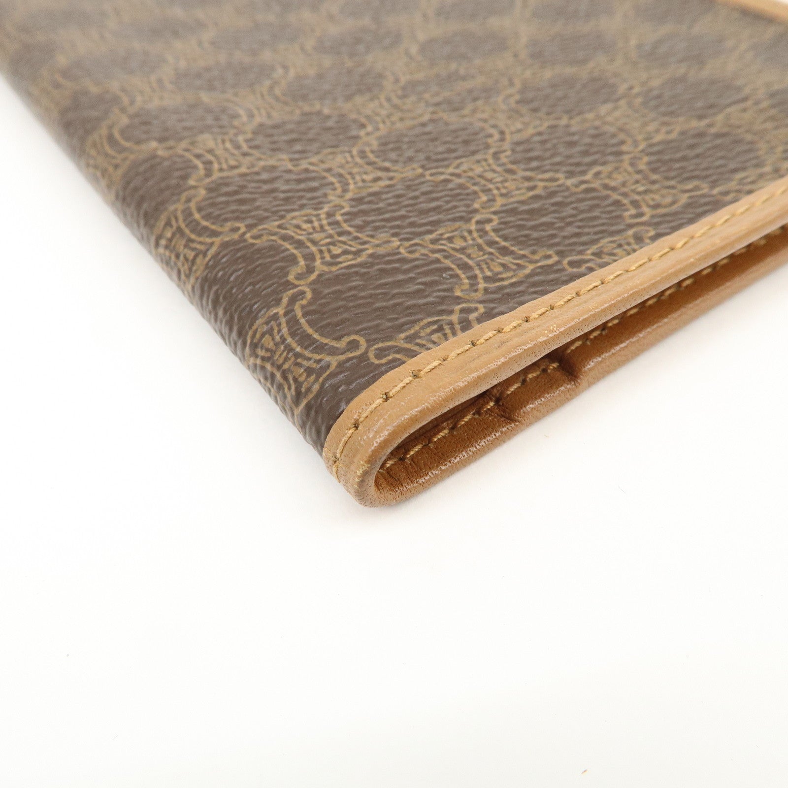 CELINE Macadam PVC Leather Long Wallet Brown