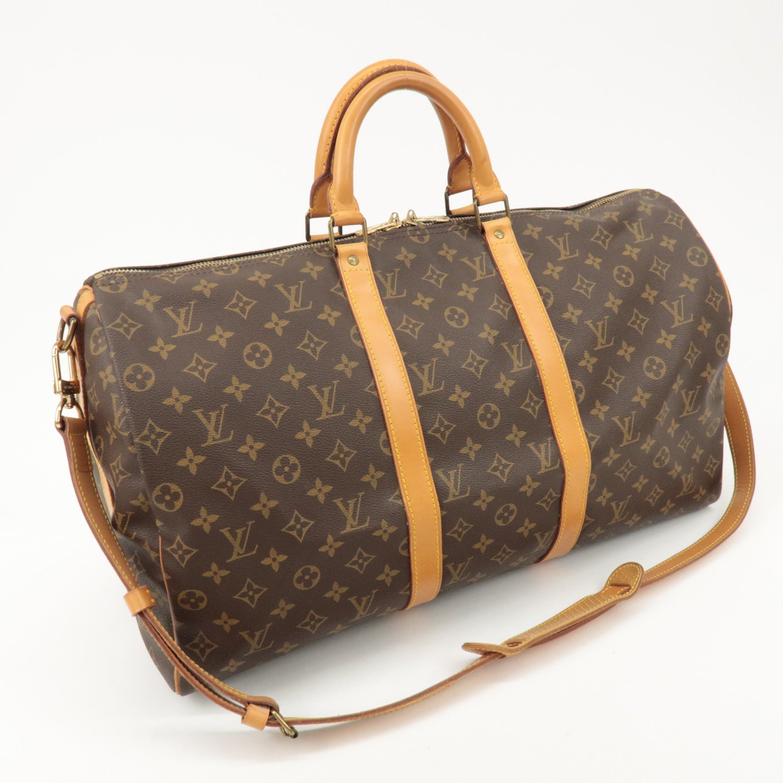 Louis Vuitton Monogram Keep All 50 Bandouliere Boston Bag M41416 Used