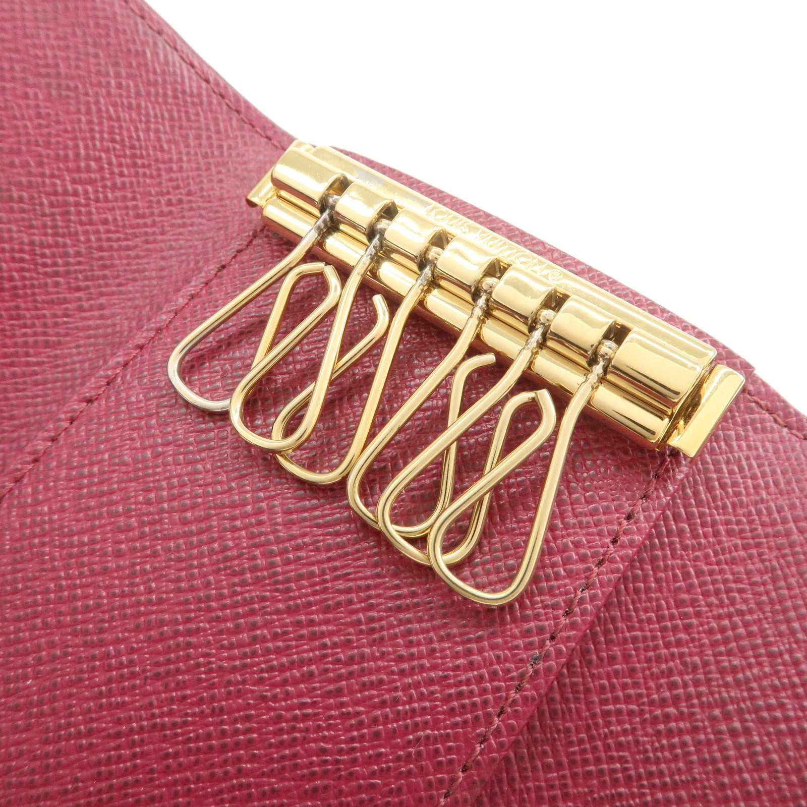 Louis Vuitton Monogram Multicles 6 Key Case Brown Fuchsia M60701