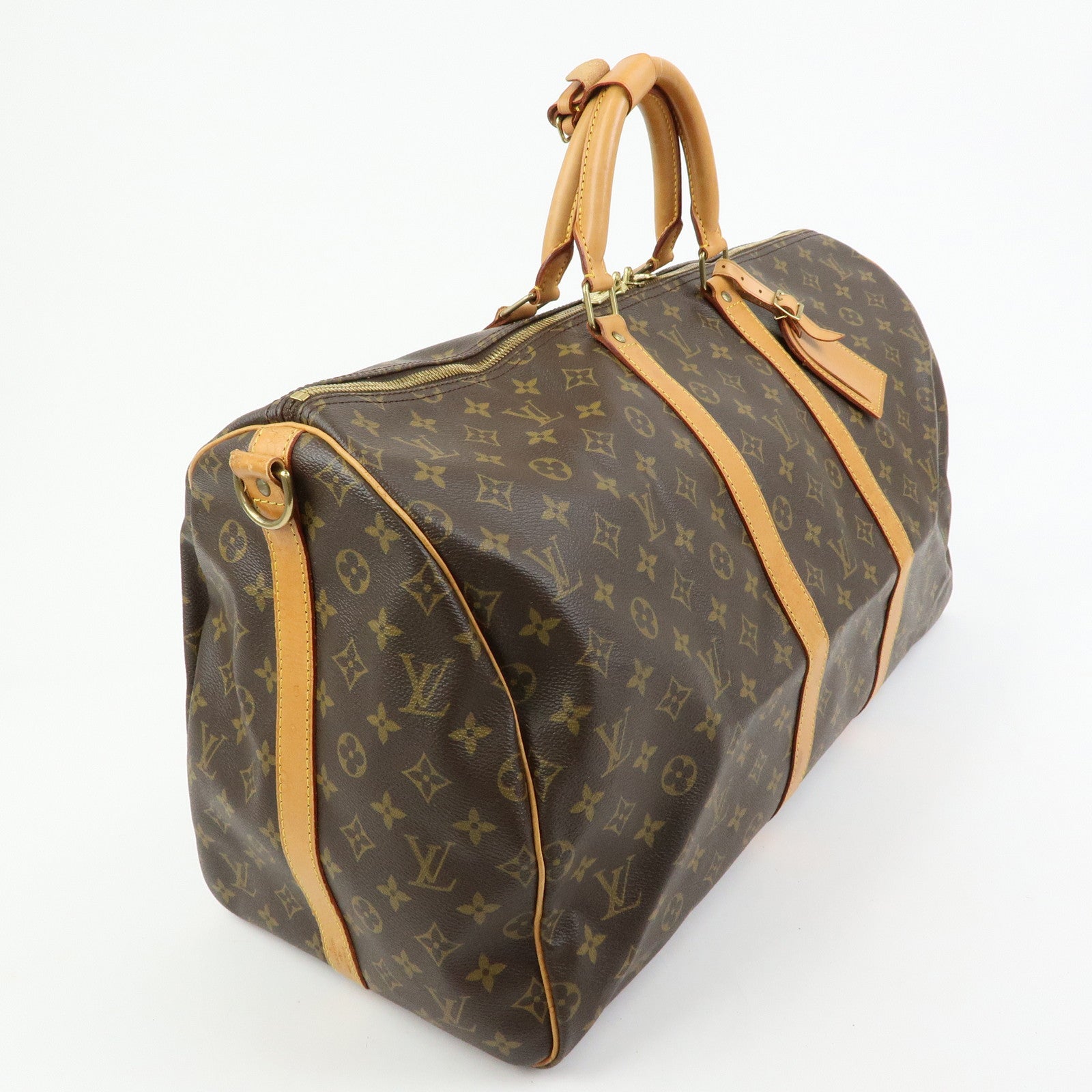 Louis Vuitton Monogram Keep All Bandouliere 55 Boston Bag M41414