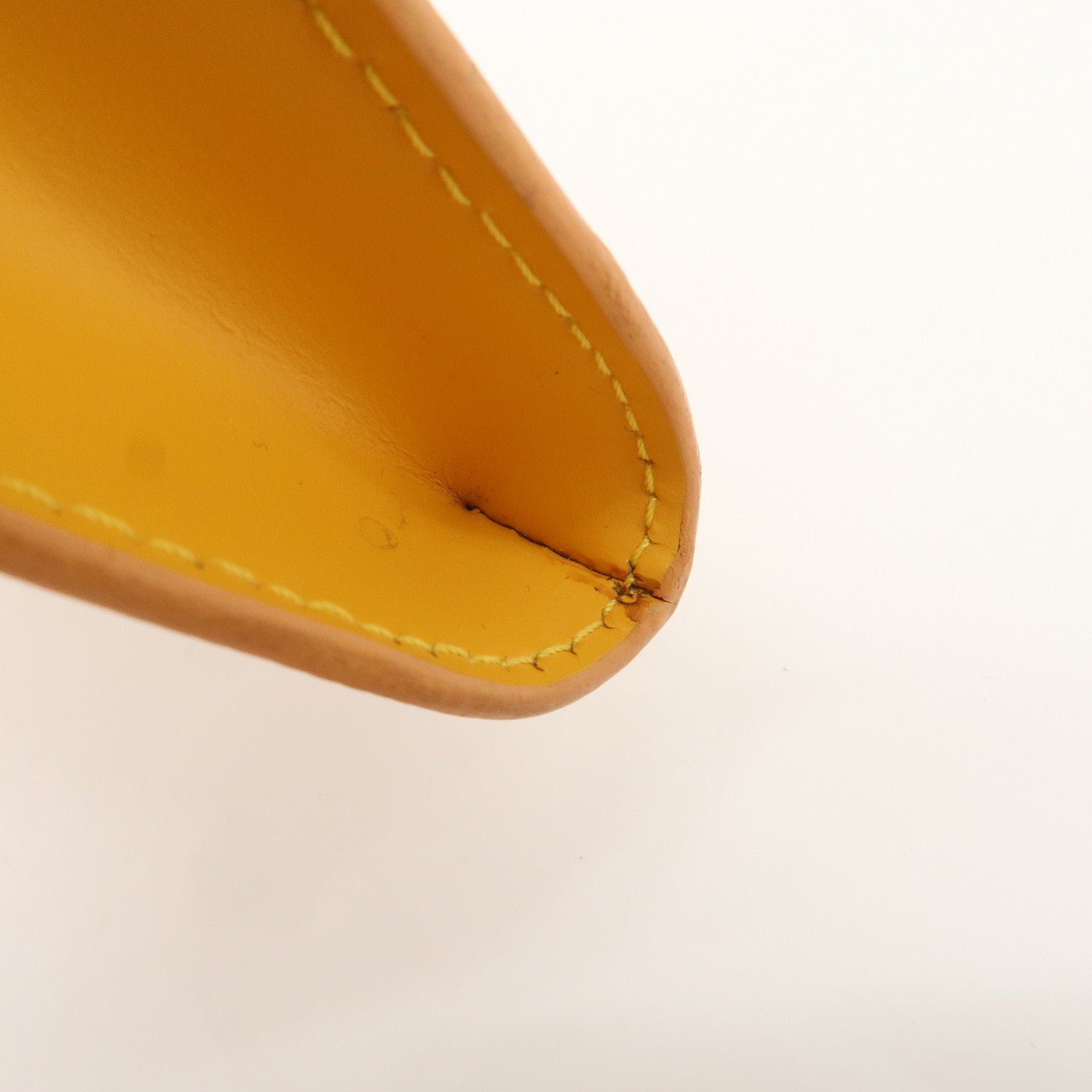 Louis Vuitton Set of 2 Epi Pouch Brown Yellow M52949 M48443 Used