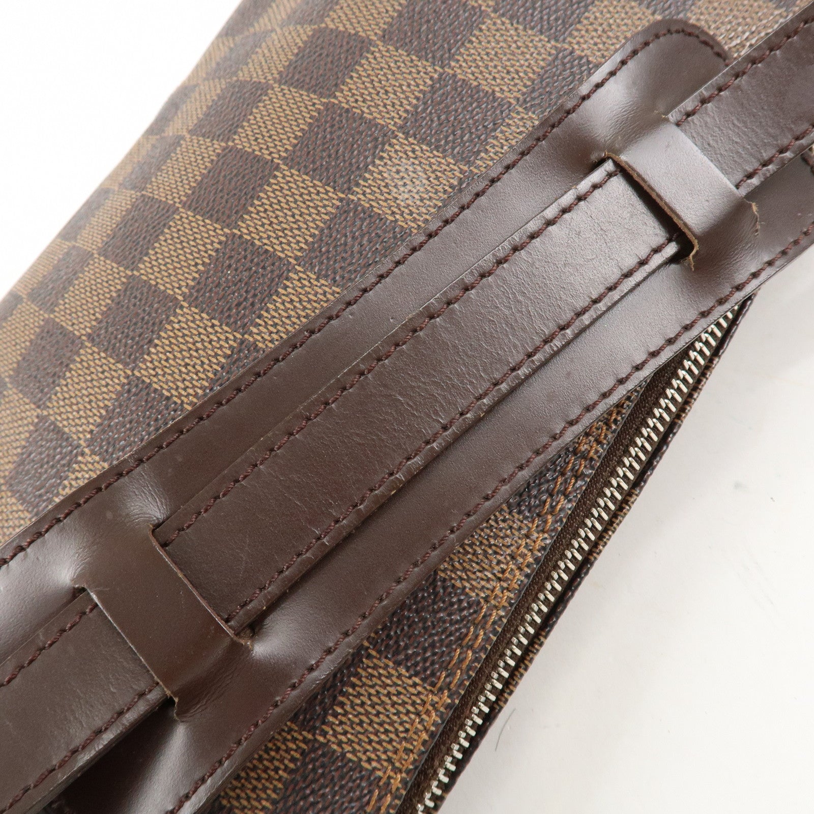 Louis Vuitton Damier Leather Canvas Ravello GM Shoulder Bag N60006 Used