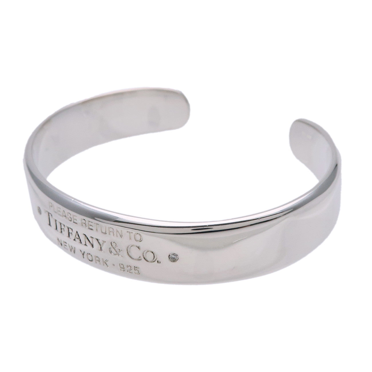 Tiffany & Co Return to Tiffany 2P Diamond Narrow Bangle SV925