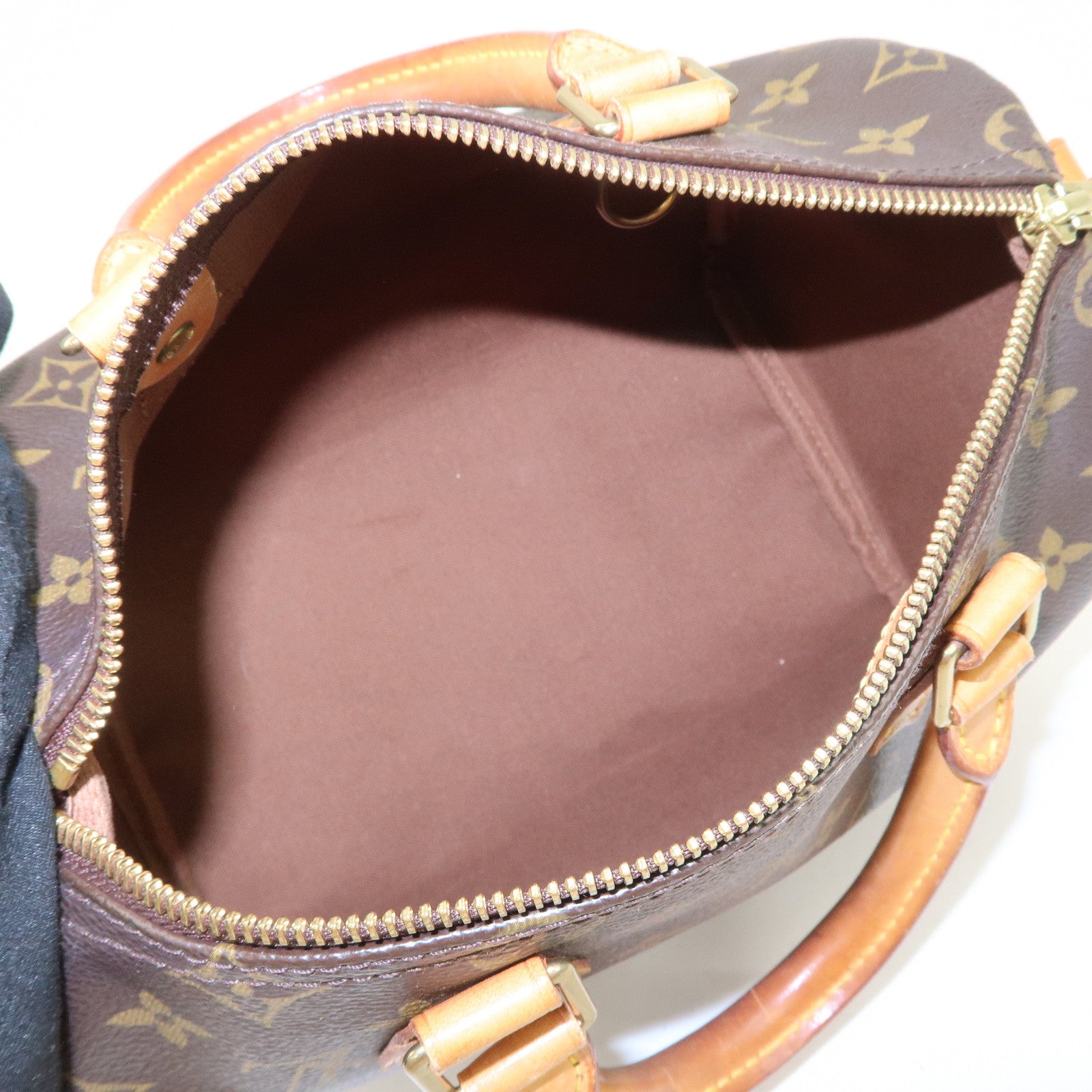 Louis Vuitton Monogram Speedy 25 Boston Bag Hand Bag Brown M41528