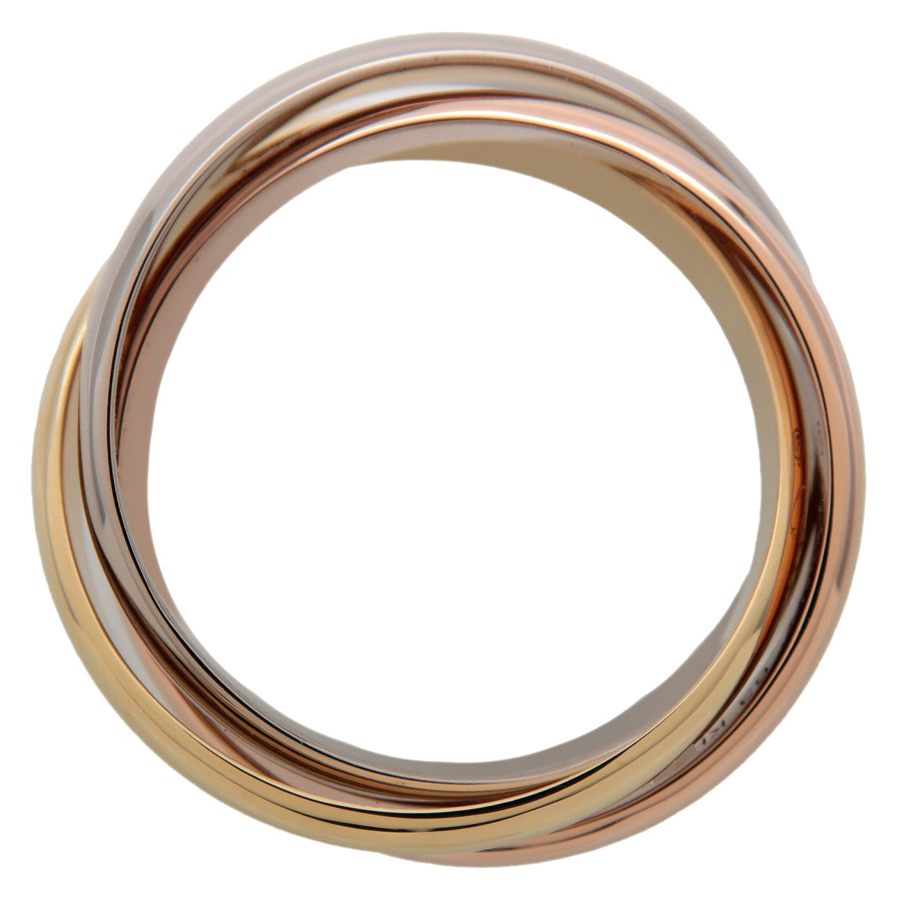 Cartier Trinity Ring MM K18 750YG/WG/PG #63 US10-10.5 EU63 HK23