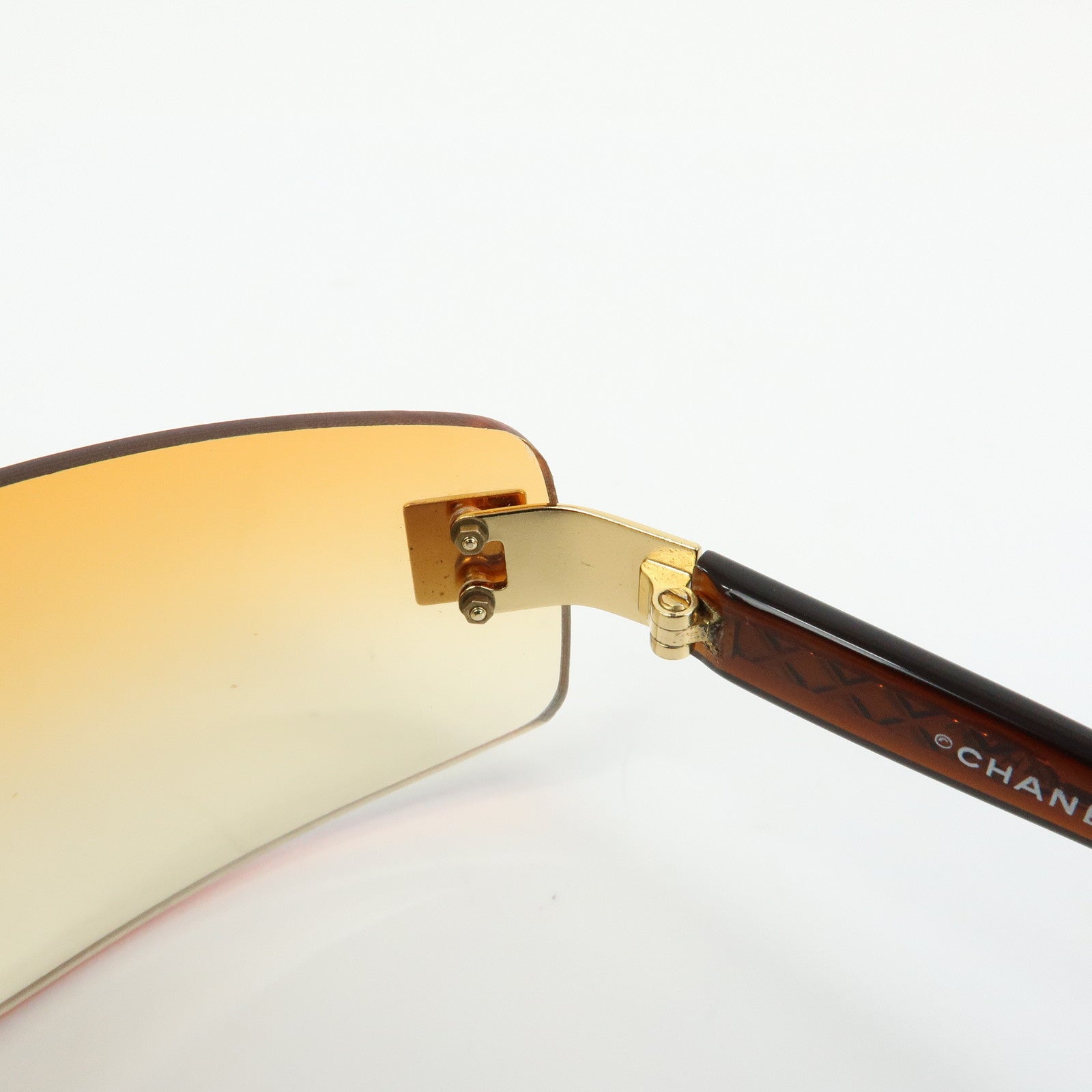 CHANEL COCO Mark Plastic Sunglasses 65笆「17 c.139/56 4018 Brown