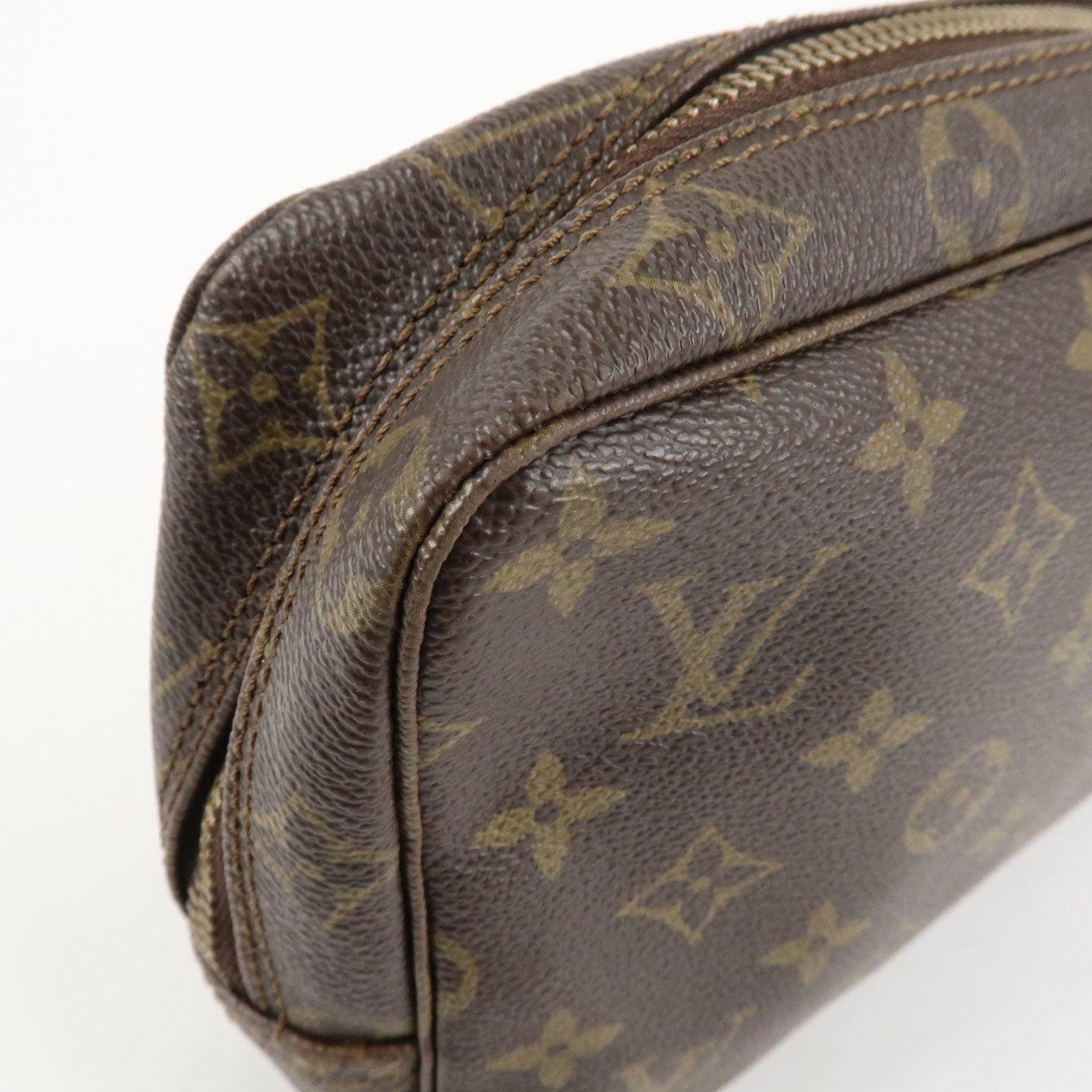 Louis Vuitton Monogram Trousse Toilette 23 Pouch Brown M47524 Used
