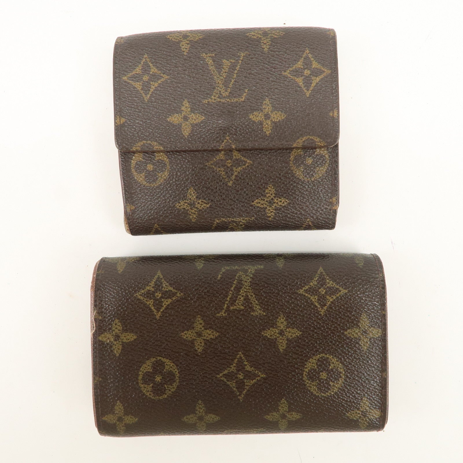Louis Vuitton Set of 2 Monogram Wallet M61652 M61730 Used