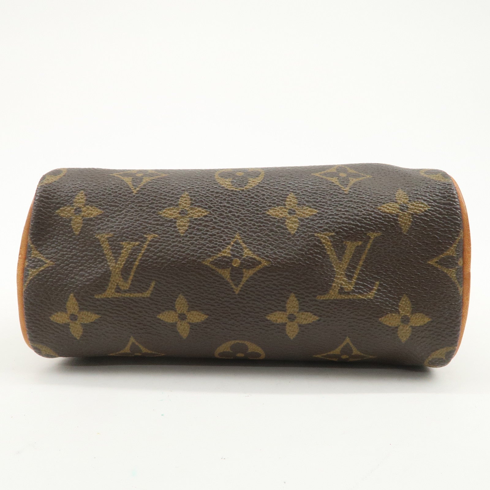 Louis Vuitton Monogram Mini Speedy Hand Bag & Strap Brown M41534
