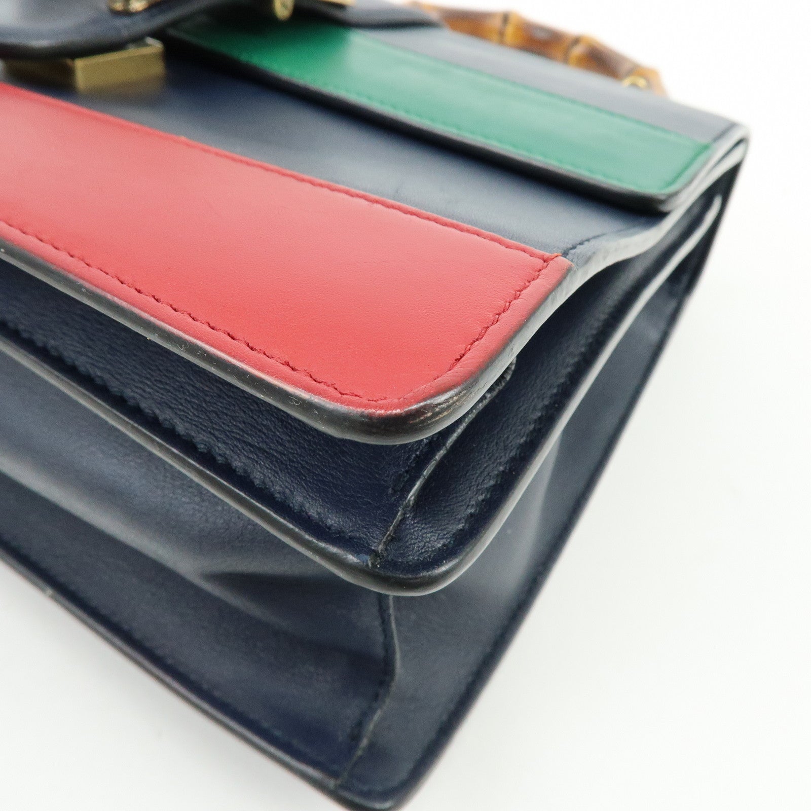 GUCCI Dionysus Bamboo Leather 2Way Bag Hand Bag Shoulder Bag 448075