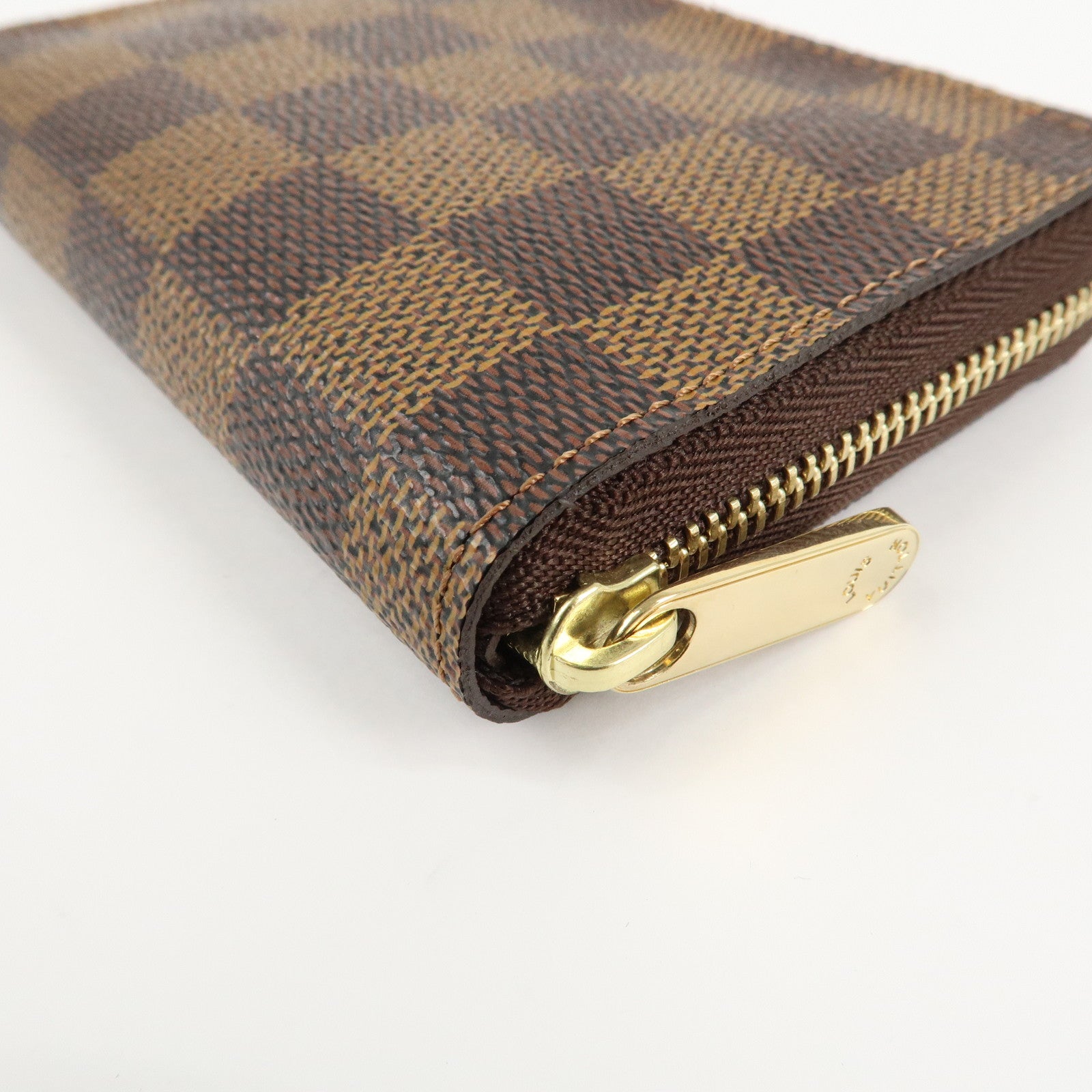 Louis Vuitton Damier Zippy Coin Purse Coin Case Brown N63070 Used
