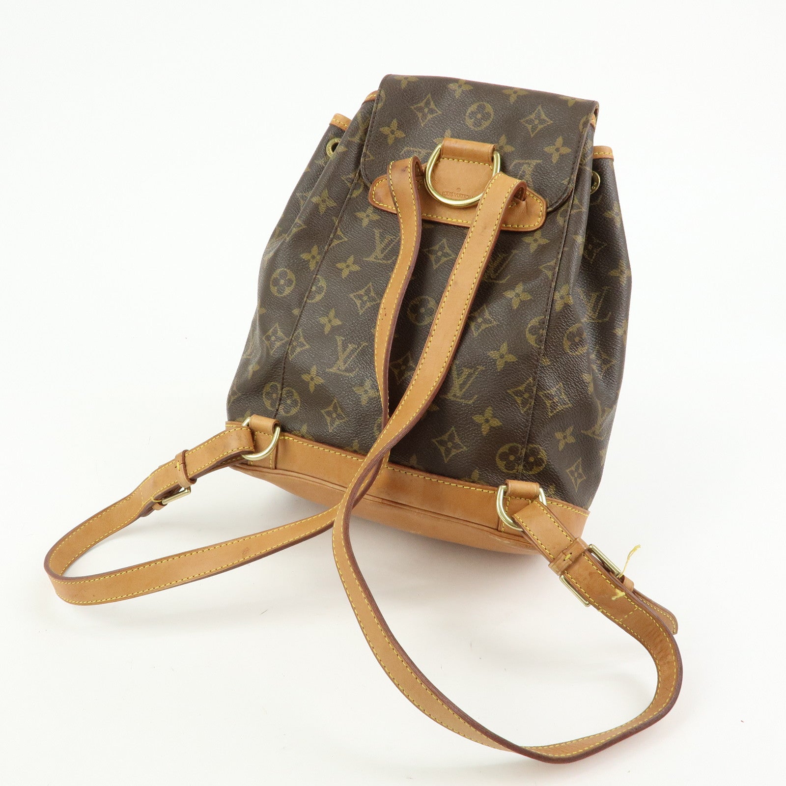 Louis Vuitton Monogram Montsouris MM Backpack Rucksack Brown M51136