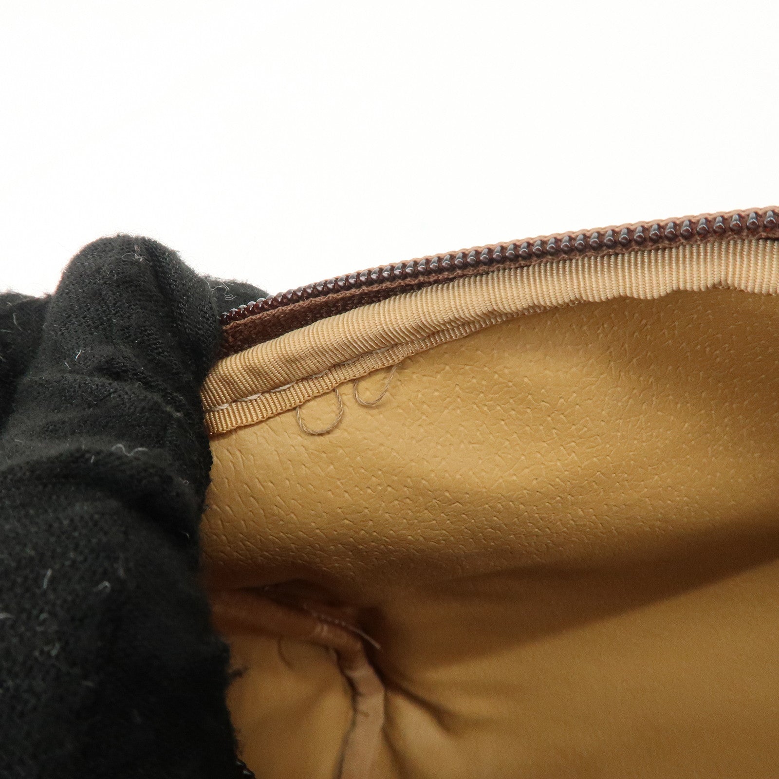 GUCCI Old Gucci GG Plus Leather Shoulder Bag Crossbody Bag Beige Brown Used