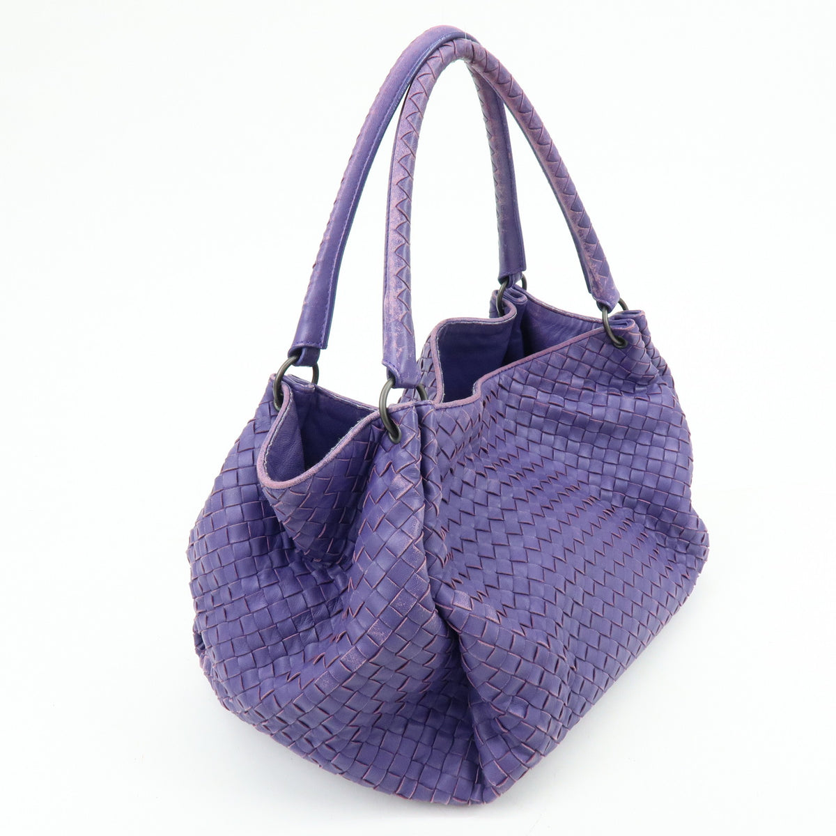 BOTTEGA VENETA Intrecciato Nappa Leather Tote Bag Purple 222322