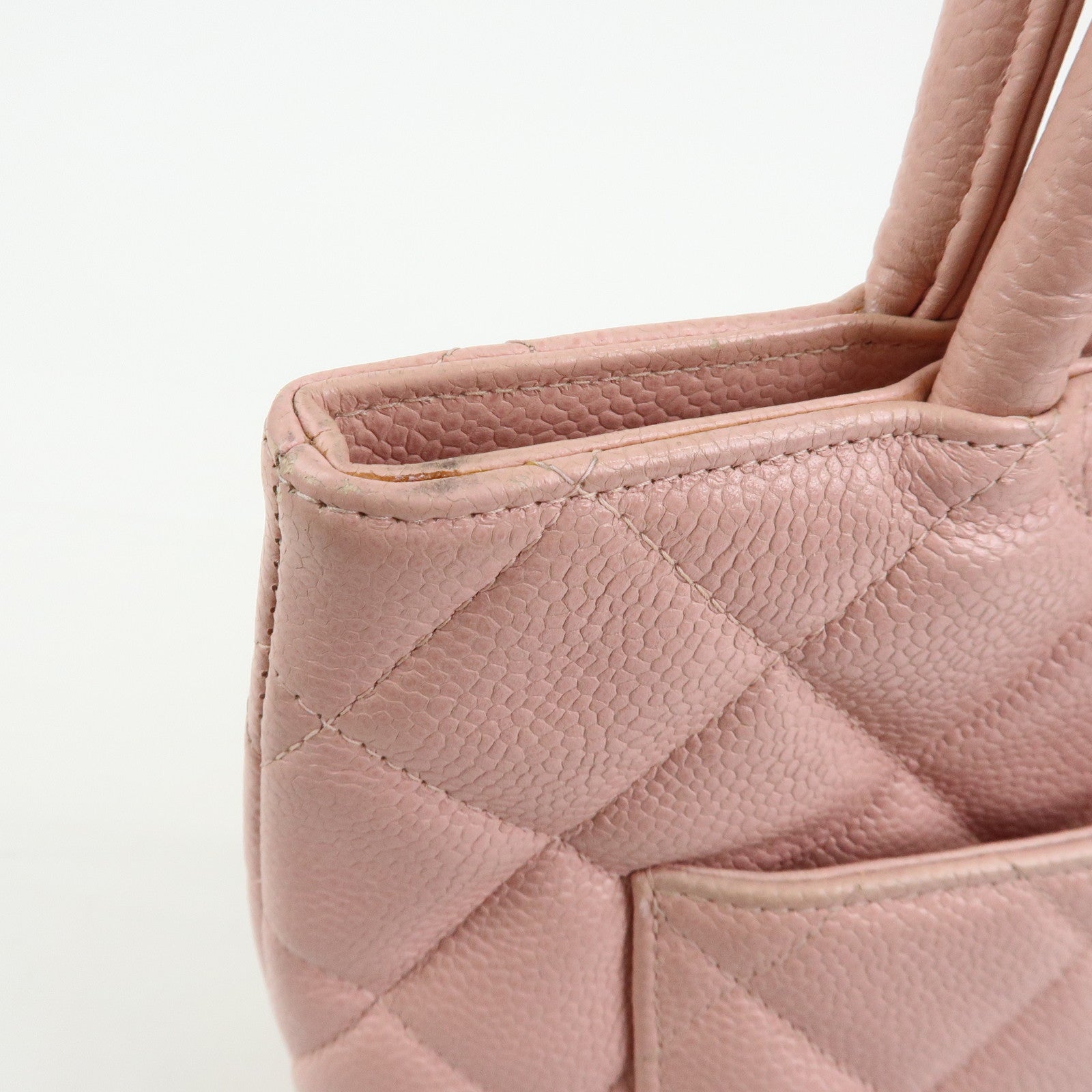 CHANEL Matelasse COCO Mark Medallion Tote Bag Hand Bag Pink A01804