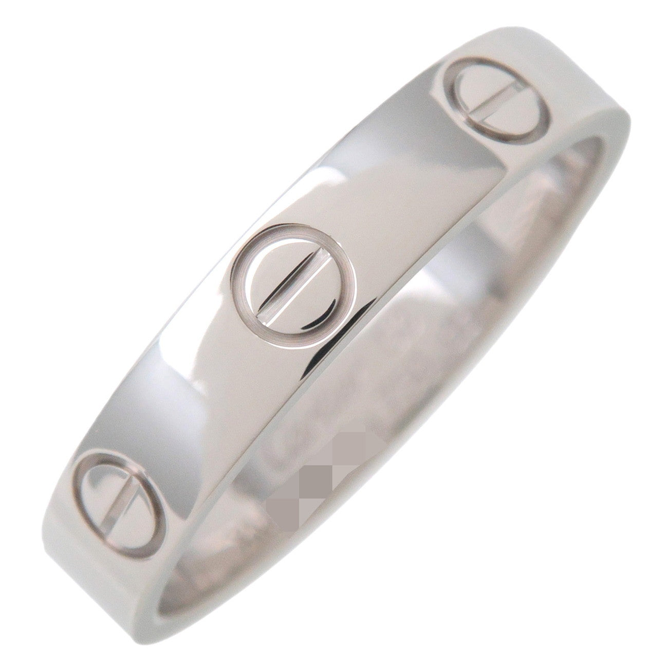 Cartier Mini Love Ring K18WG 750WG White Gold #53 US6.5 EU53 HK14 Used