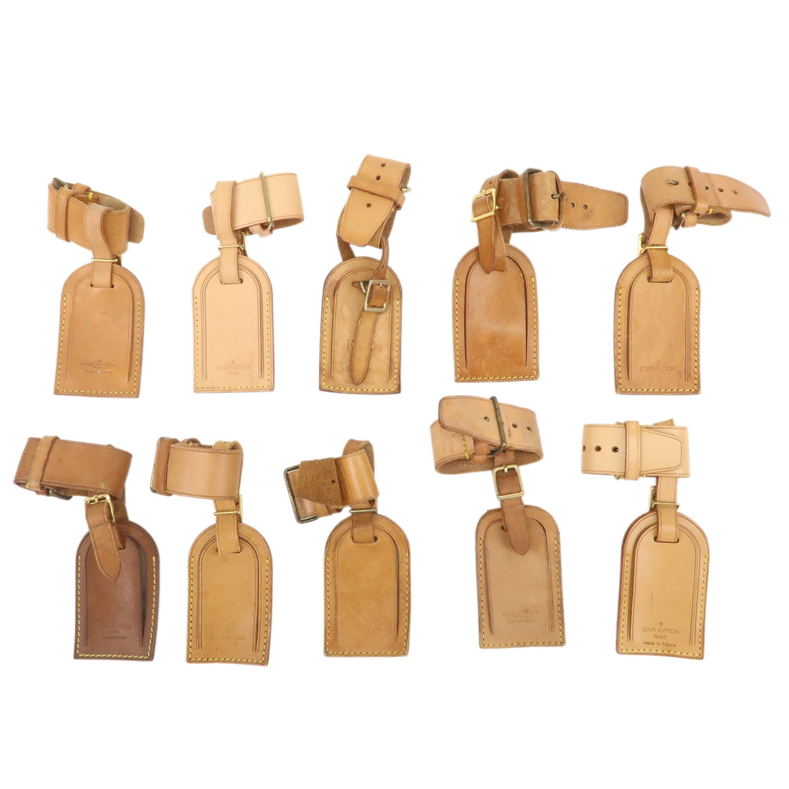Louis Vuitton Set of 10 Leather Name Tag & Poignet